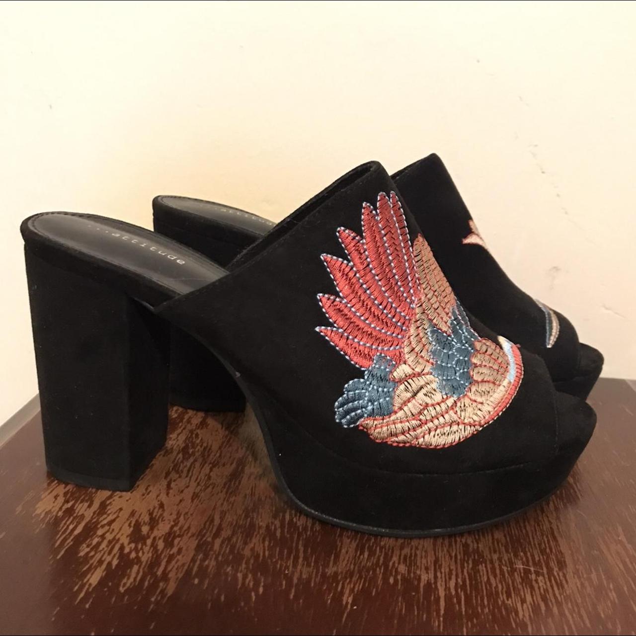 suede platform mules