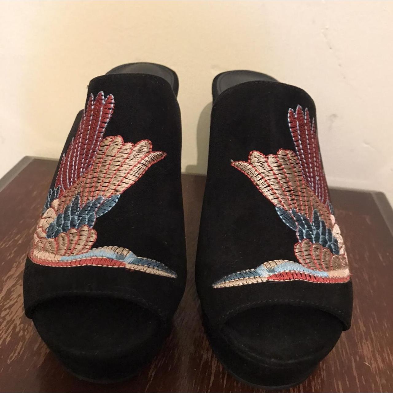 suede platform mules