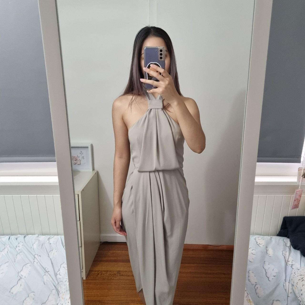 Knot hot sale draped dress