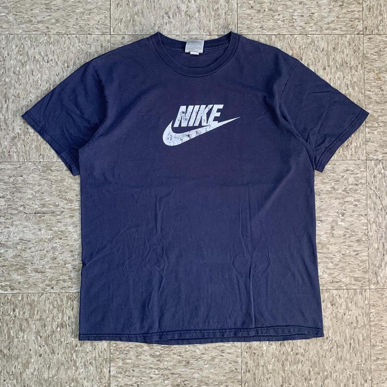 Vintage 2000s Nike Spellout T-shirt Made in... - Depop