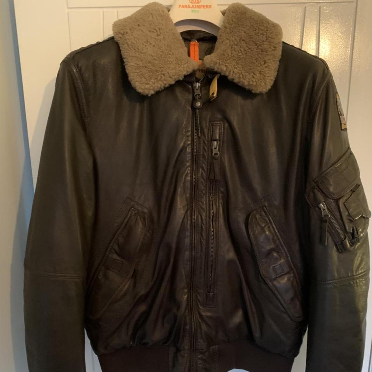 parajumpers josh leather jacket
