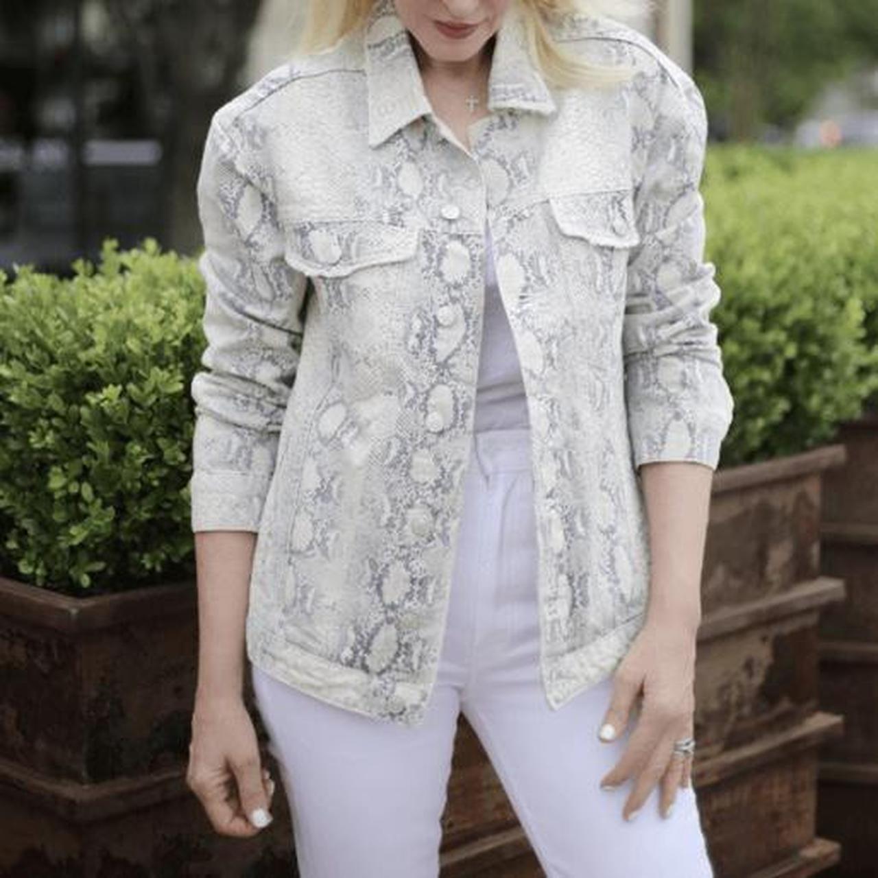 free people snake trucker jacket