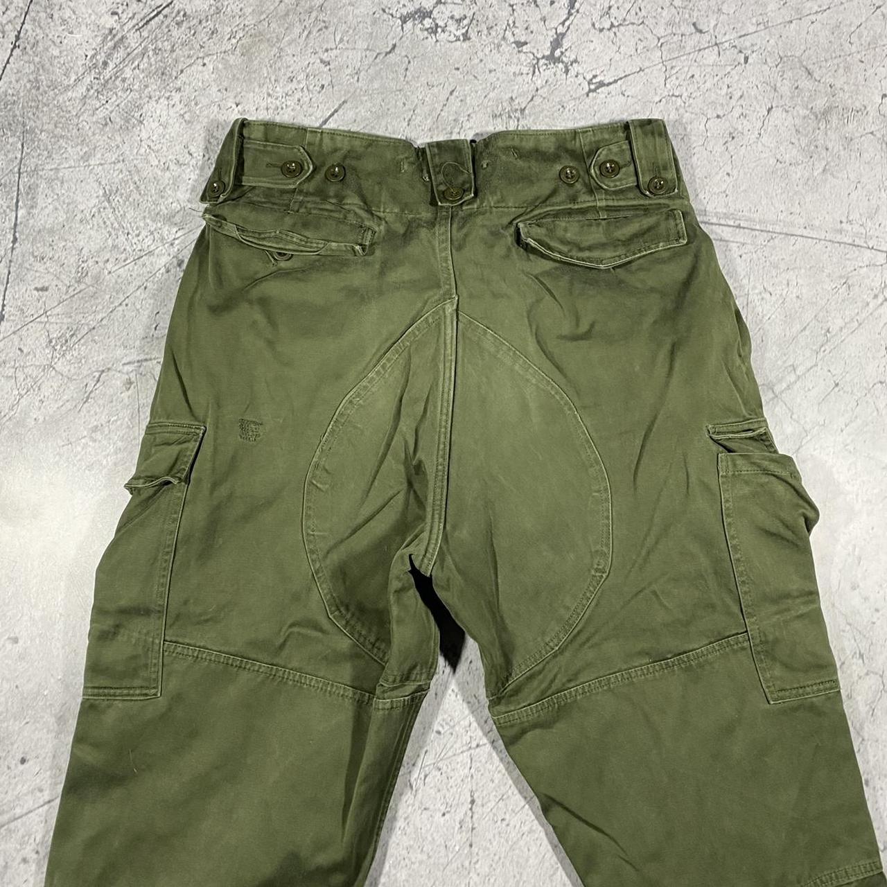 vintage 1977 dark green military Seyntex cargo... - Depop