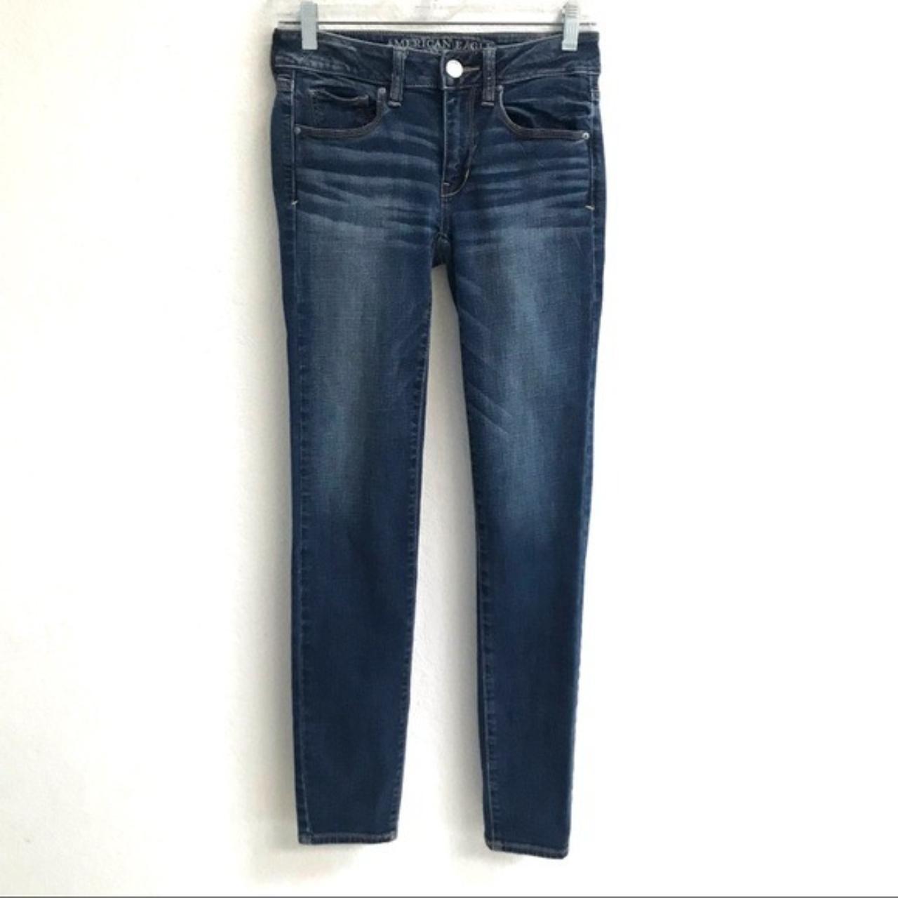 American Eagle Outfitters skinny denim jeans Size... - Depop