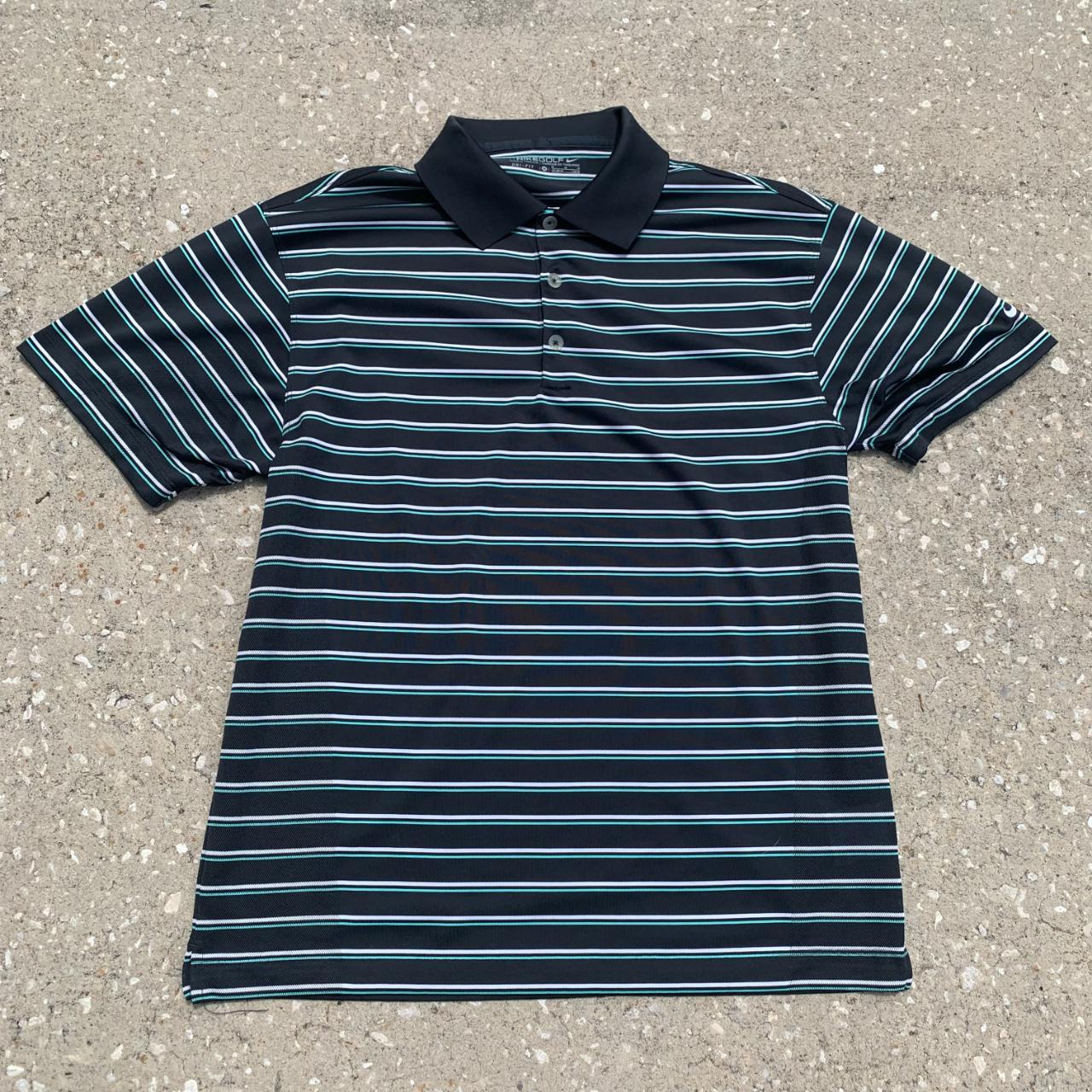 Nike Men's Black and Blue Polo-shirts | Depop