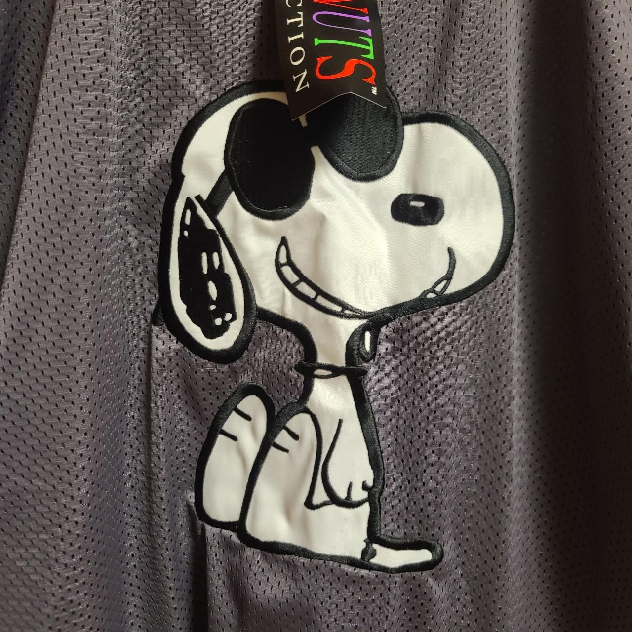 Vintage 90s Peanuts Snoopy Mesh Hockey Jersey Size... Depop