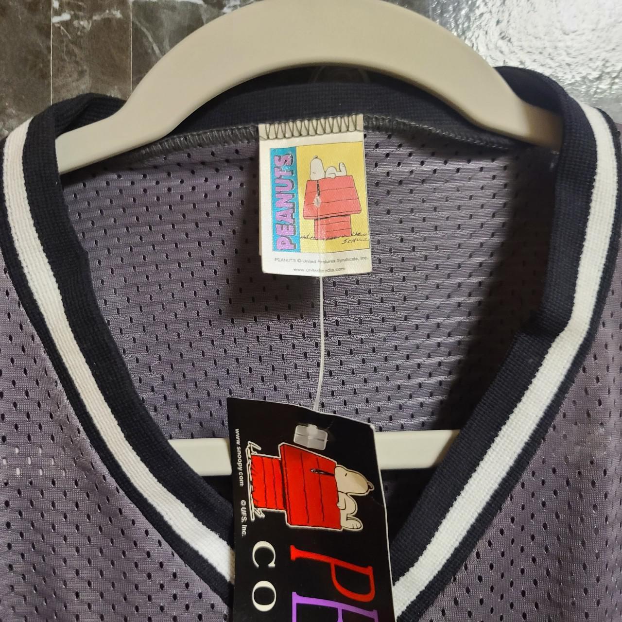 Vintage 90s Peanuts Snoopy Mesh Hockey Jersey Size... Depop