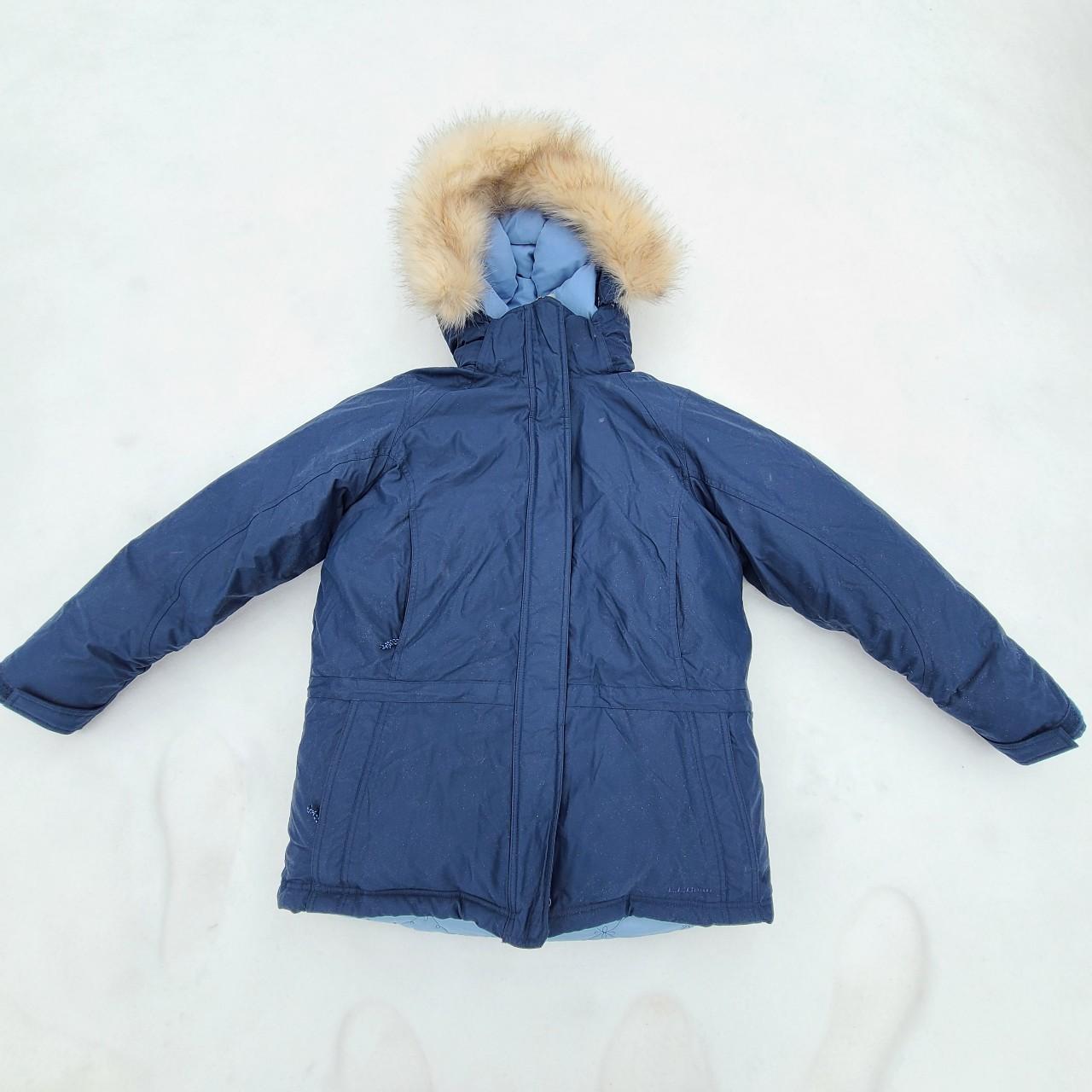 LL Bean Womens GoreTex Goose Down Filled Parka Faux... Depop