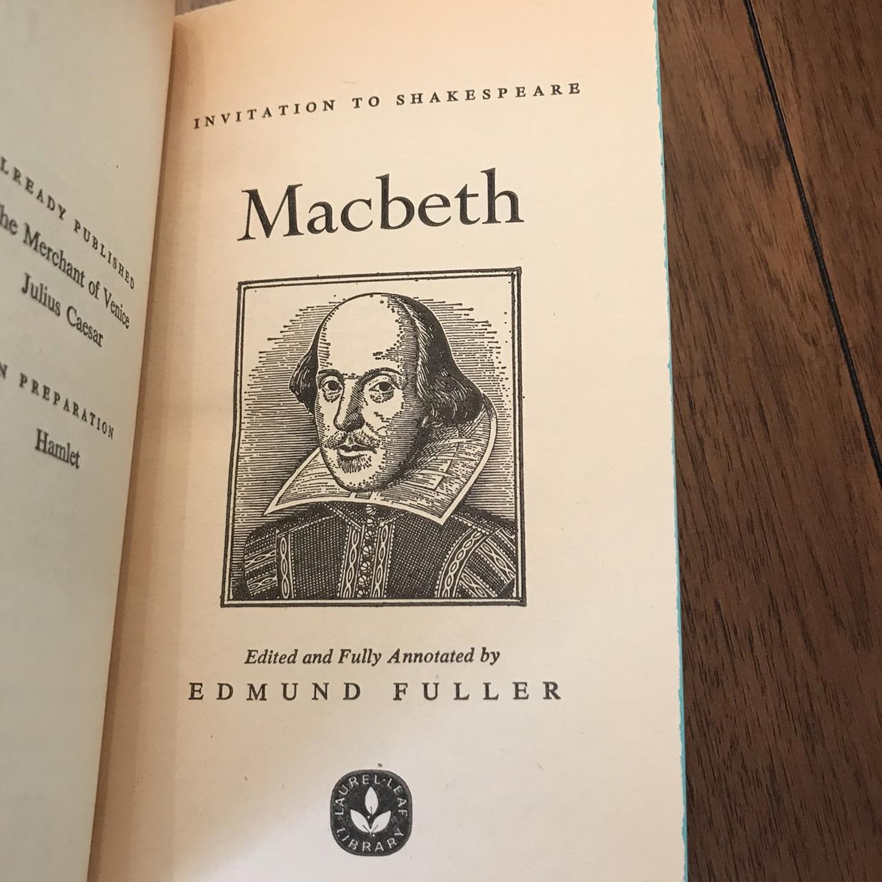 Macbeth by William Shakespeare. 1967 first printing... - Depop