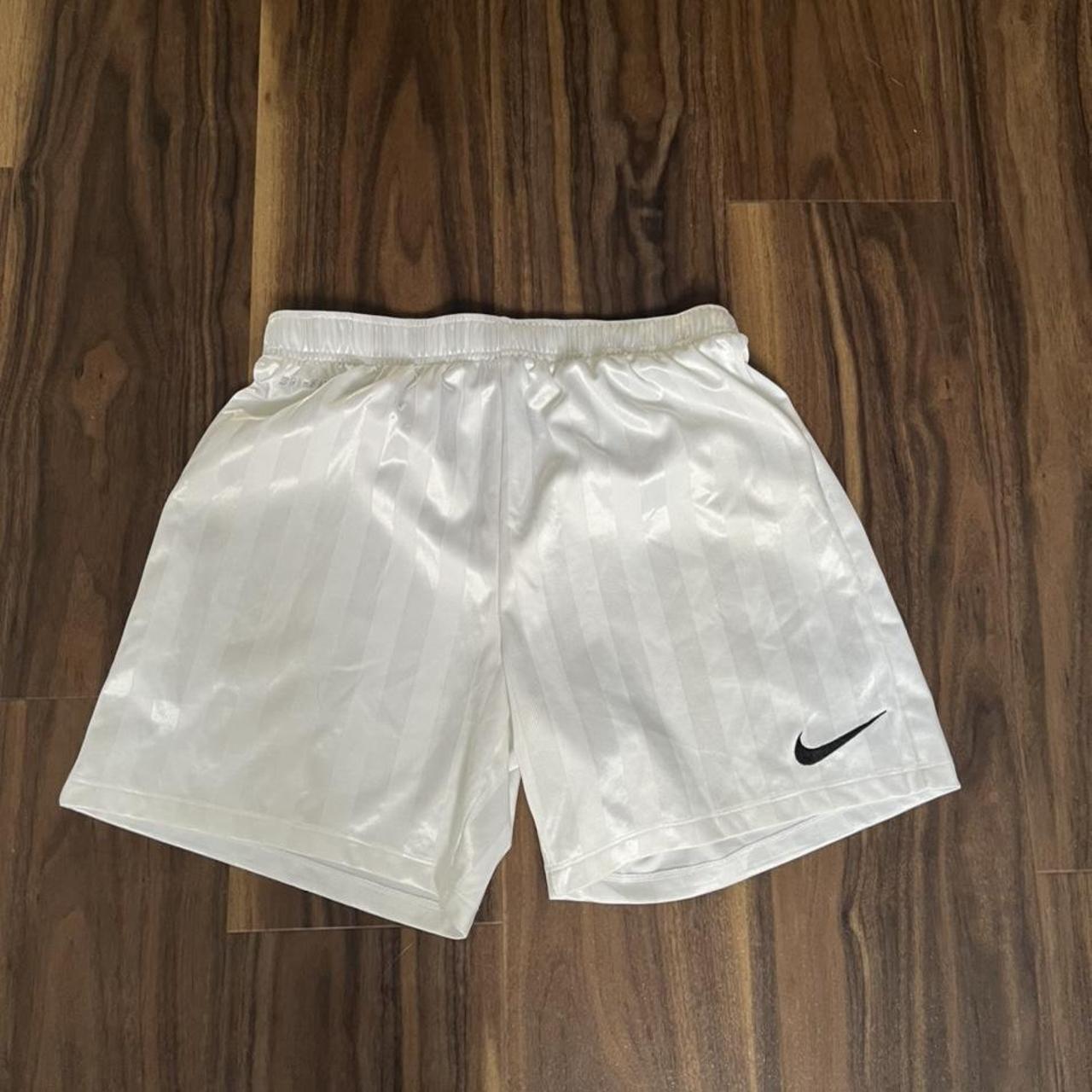 Mens S White sports shorts Can be unisex... - Depop