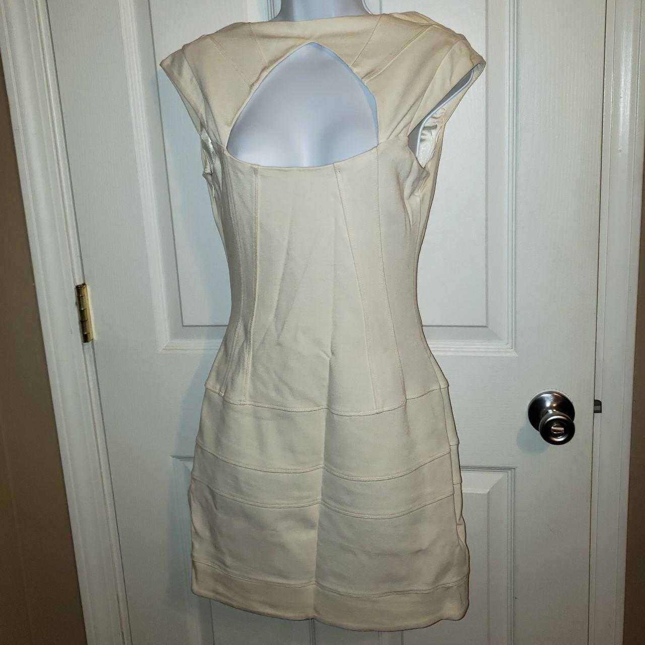 bebe cream dress