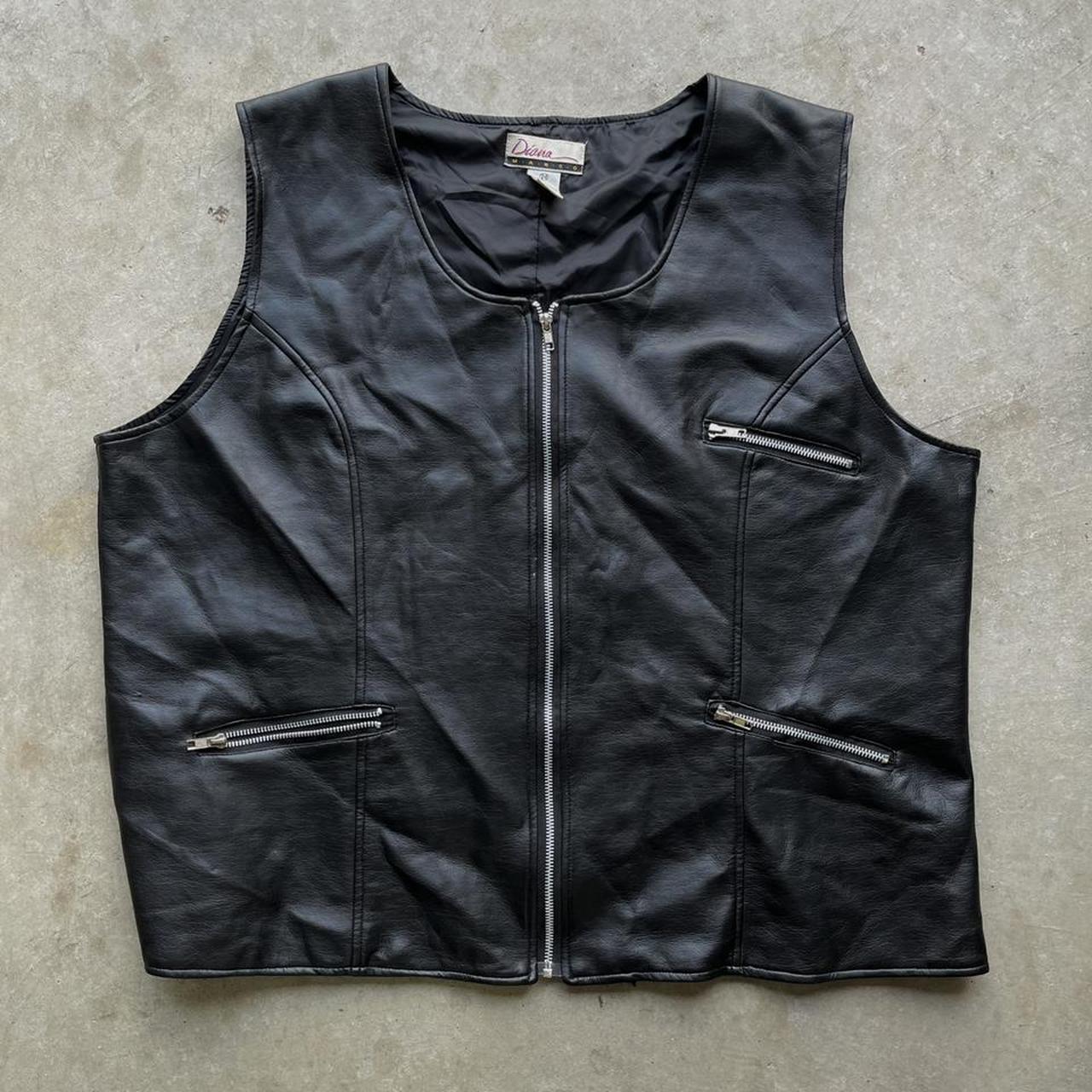 Leather Vest. Zip Up Leather Jacket. Playboi Carti... - Depop