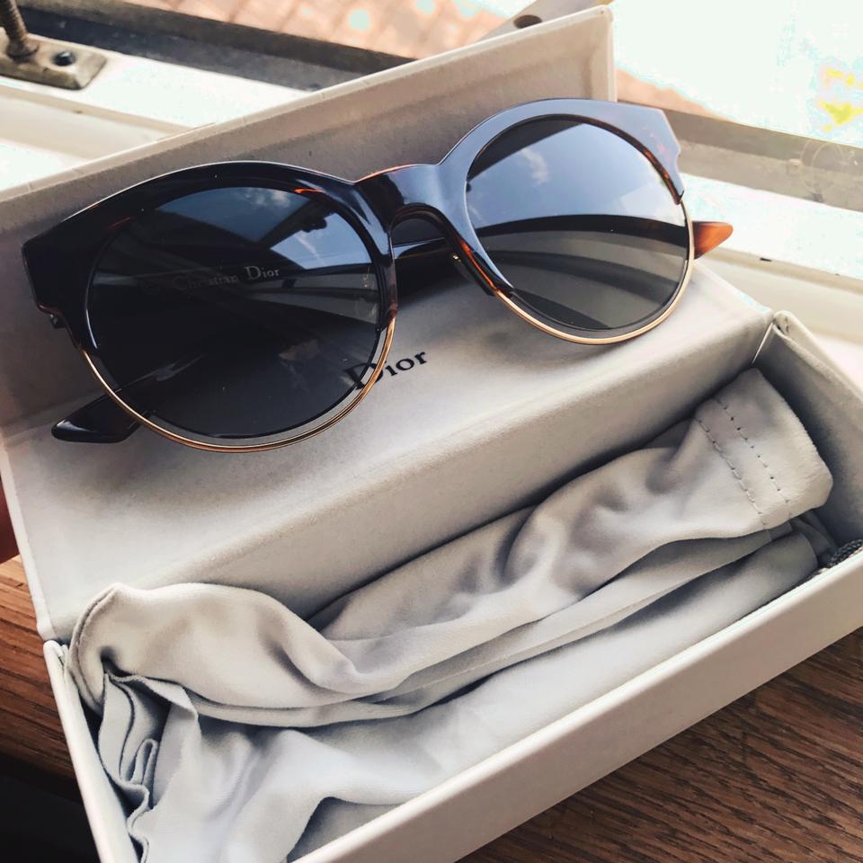 Christian Dior BlackWhite Acetate Sideral1 Sunglasses  Yoogis Closet