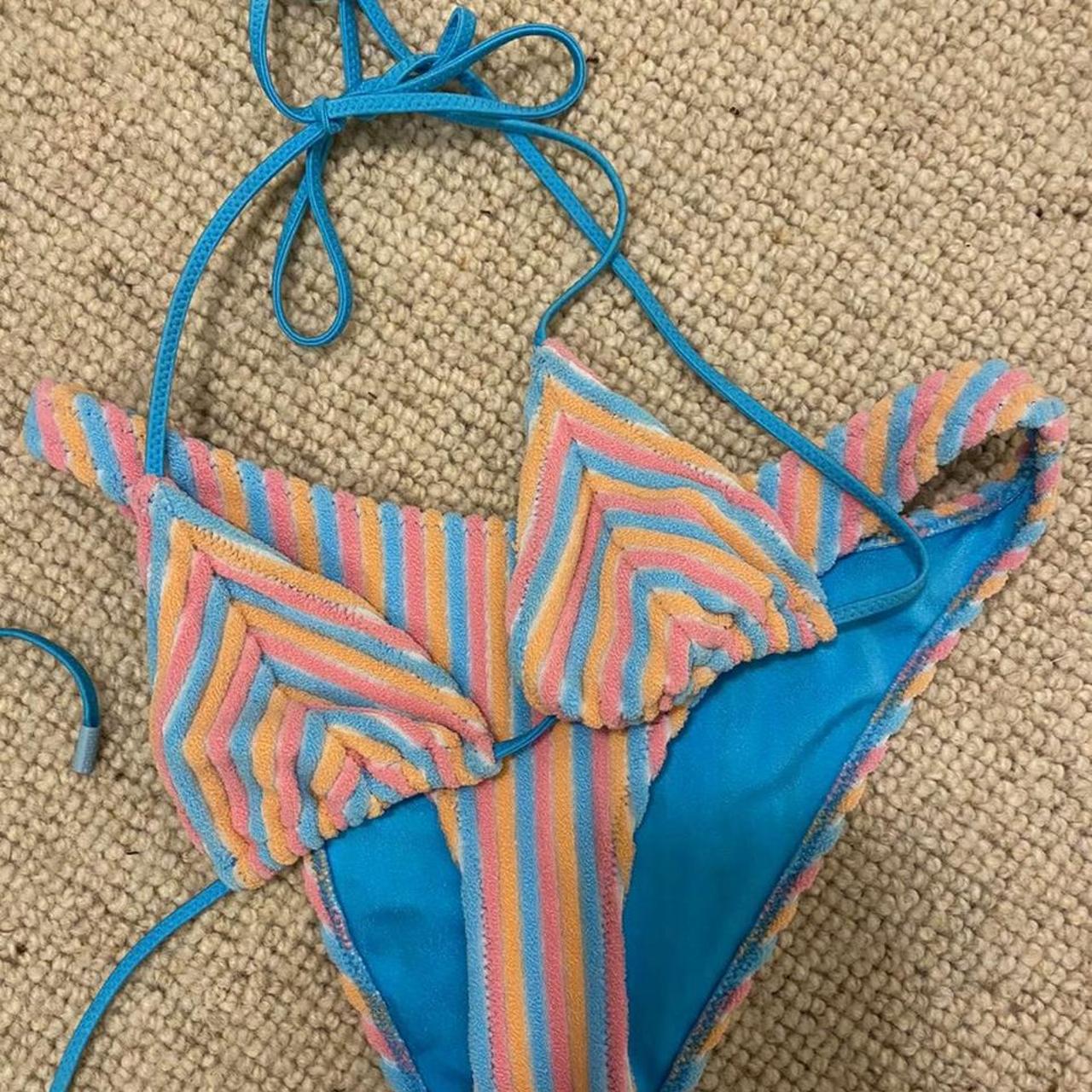 Triangl swim sherbet stripe set 💘 Only tried on, - Depop