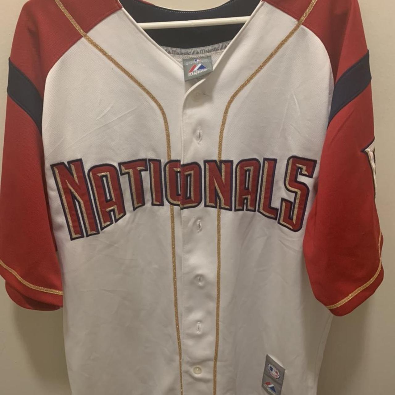 MLB Majestic Washington Nationals red size 2XL t - Depop