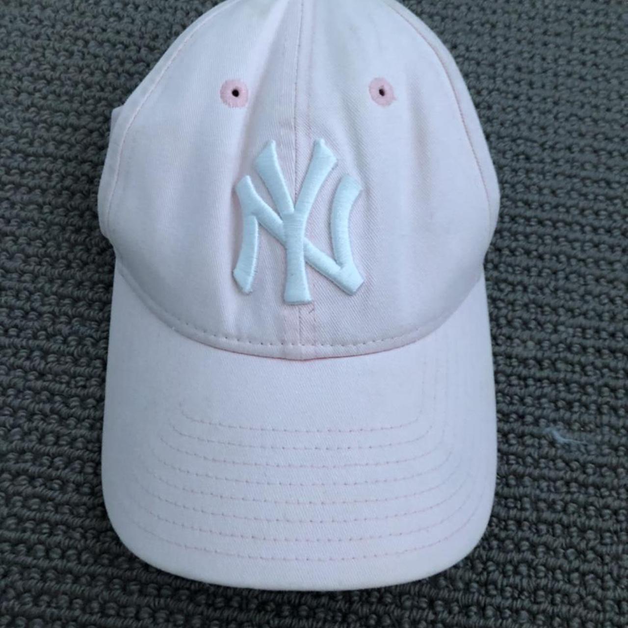Yankees Pastel pink new era cap! used but in good... - Depop