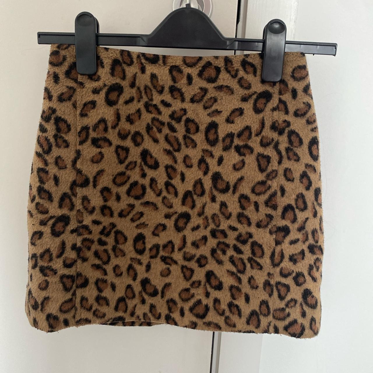 Topshop og alexa chung era leopard print mini