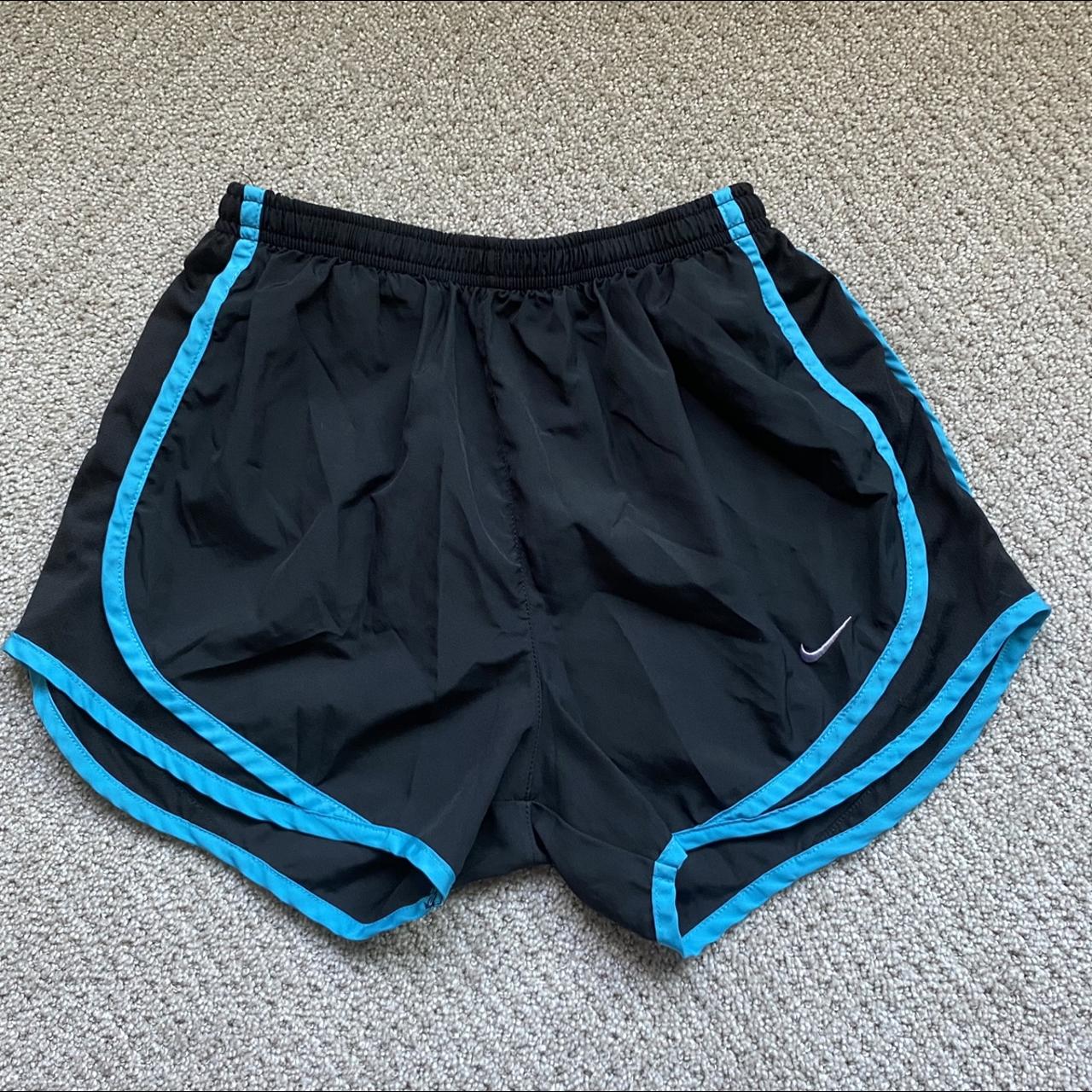 Black nike shorts with colorful outlet trim