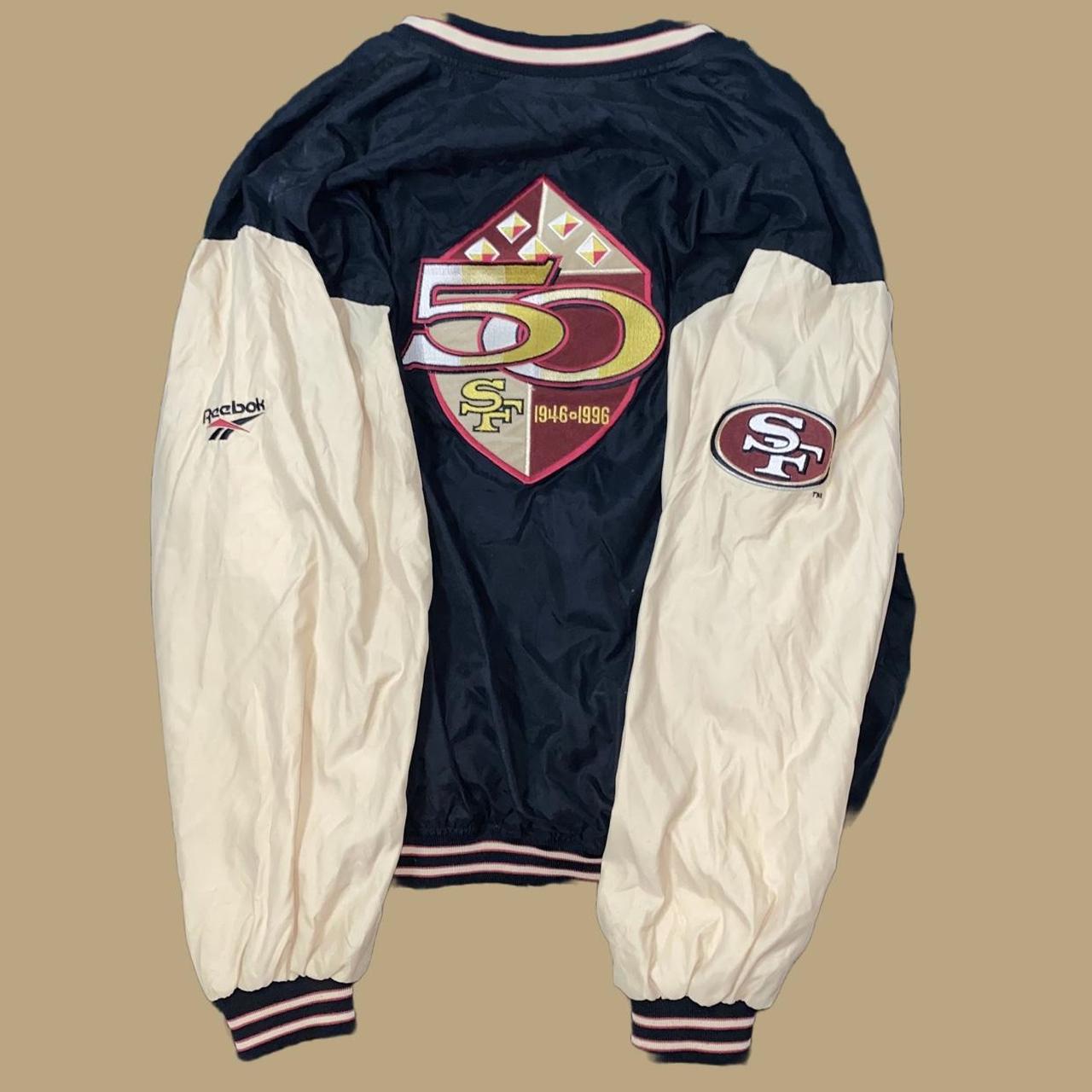 Found this sick vintage 49er jacket on Depop, way to small for me but it's  awesome! : r/49ers