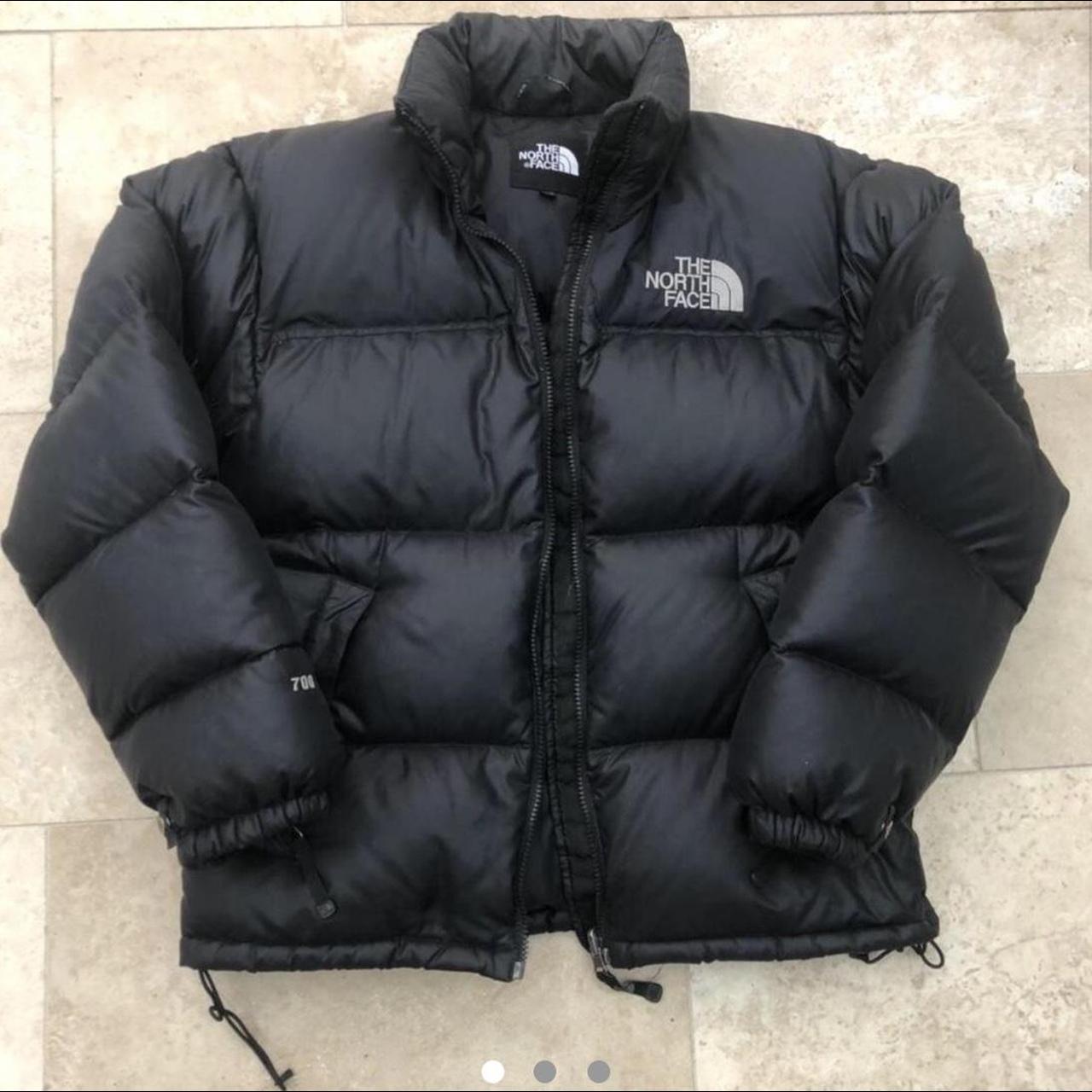 Black north face puffer nuptse 700 Perfect condition... - Depop