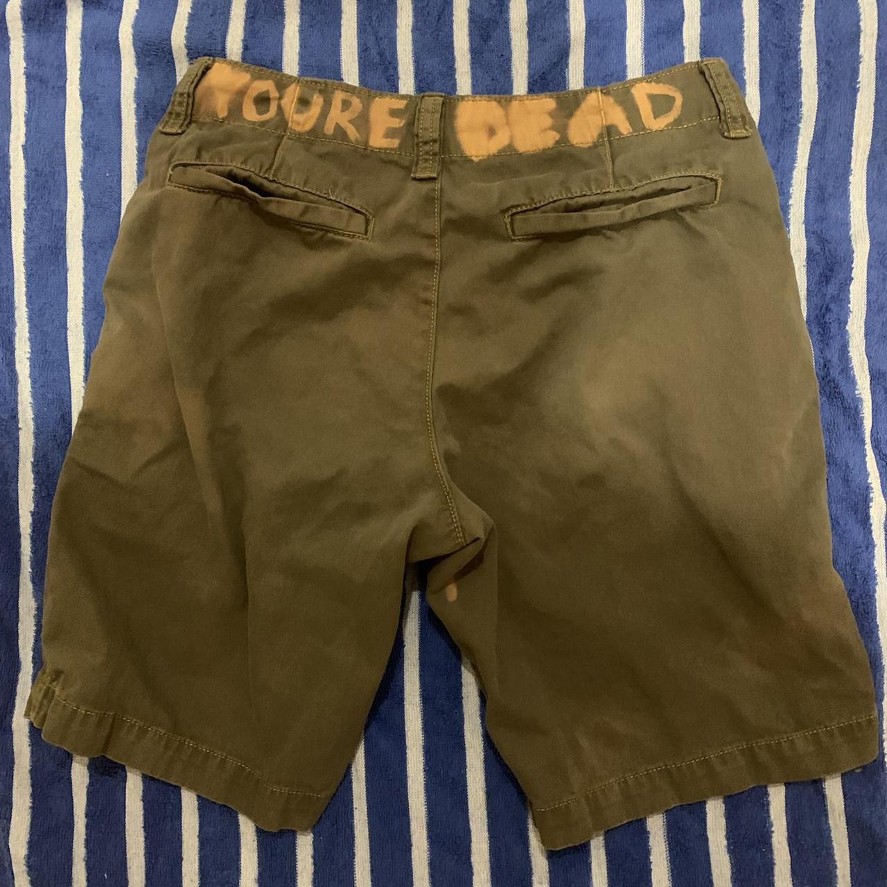 DIY skull & crossbones bleach dye shorts. The waist... Depop