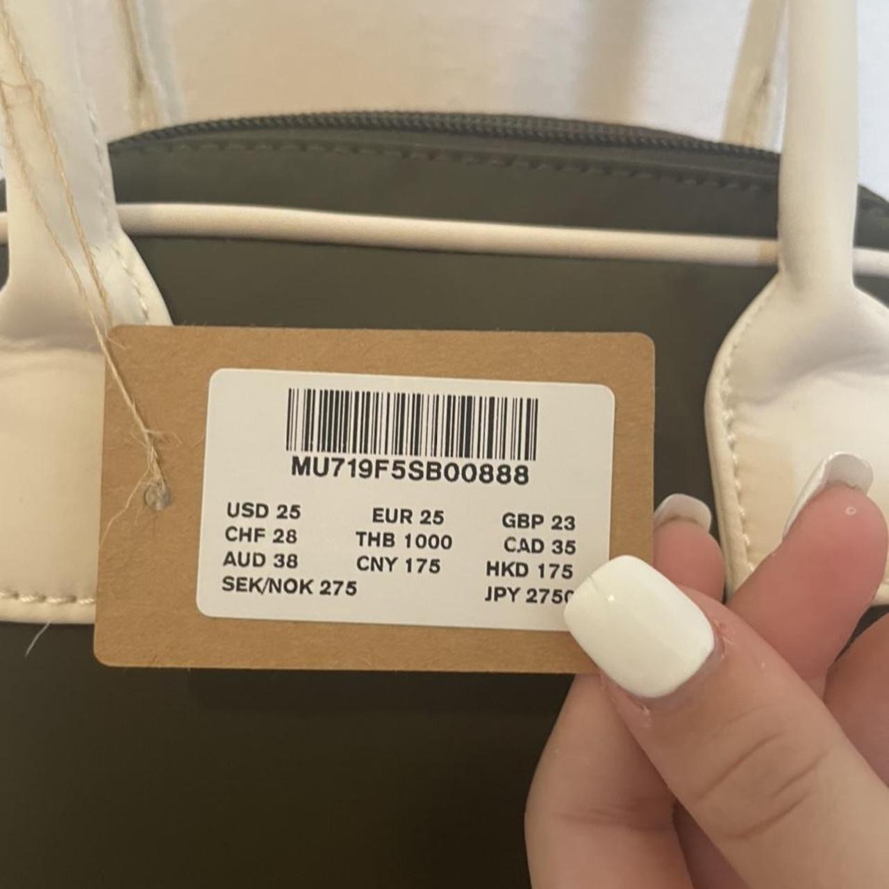 brandy melville green and white shoulder... Depop