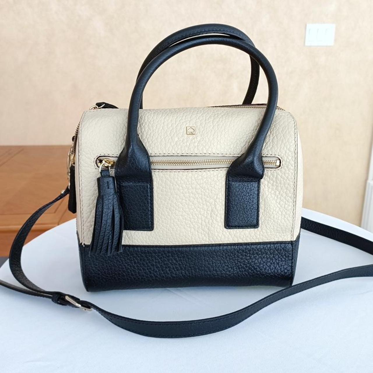 Kate Spade New York Women's White and Black Bag | Depop