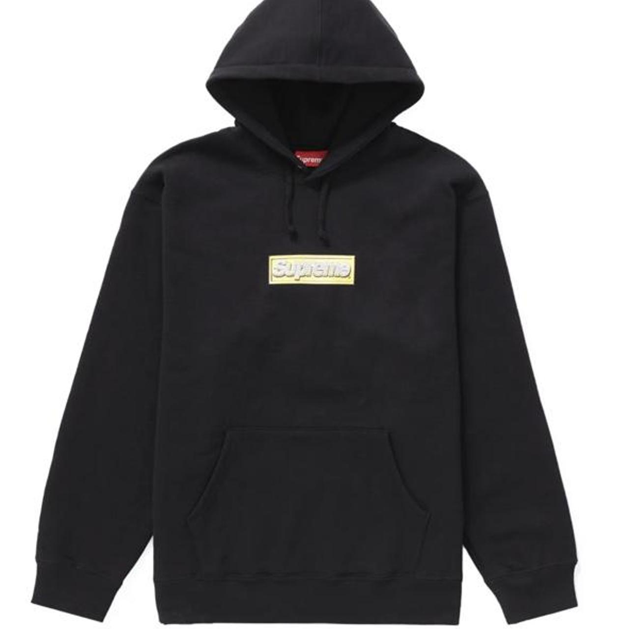 Supreme black shop box logo sweater