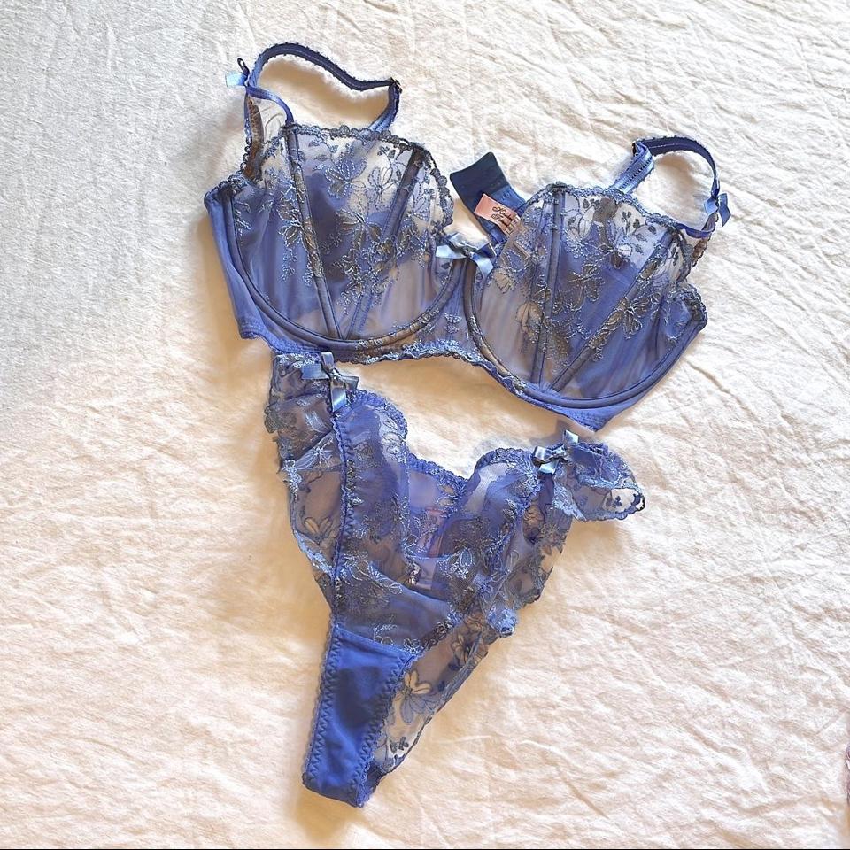 The most beautiful navy blue agent provocateur navy - Depop