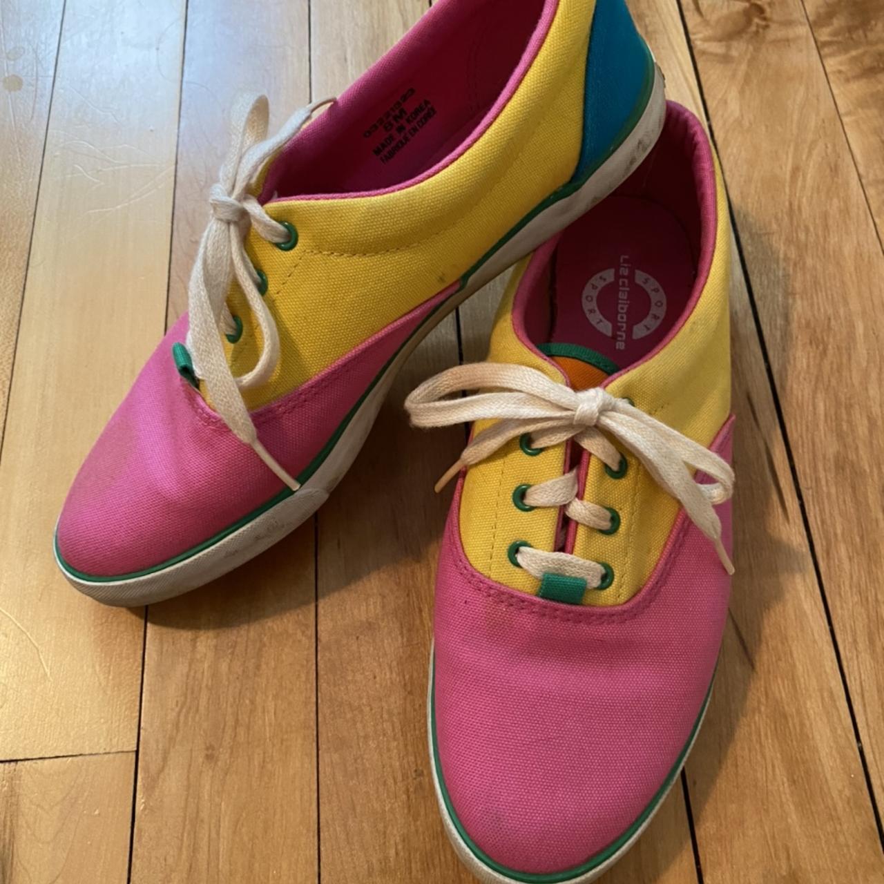 Liz Claiborne sport tennis shoes stain on front of