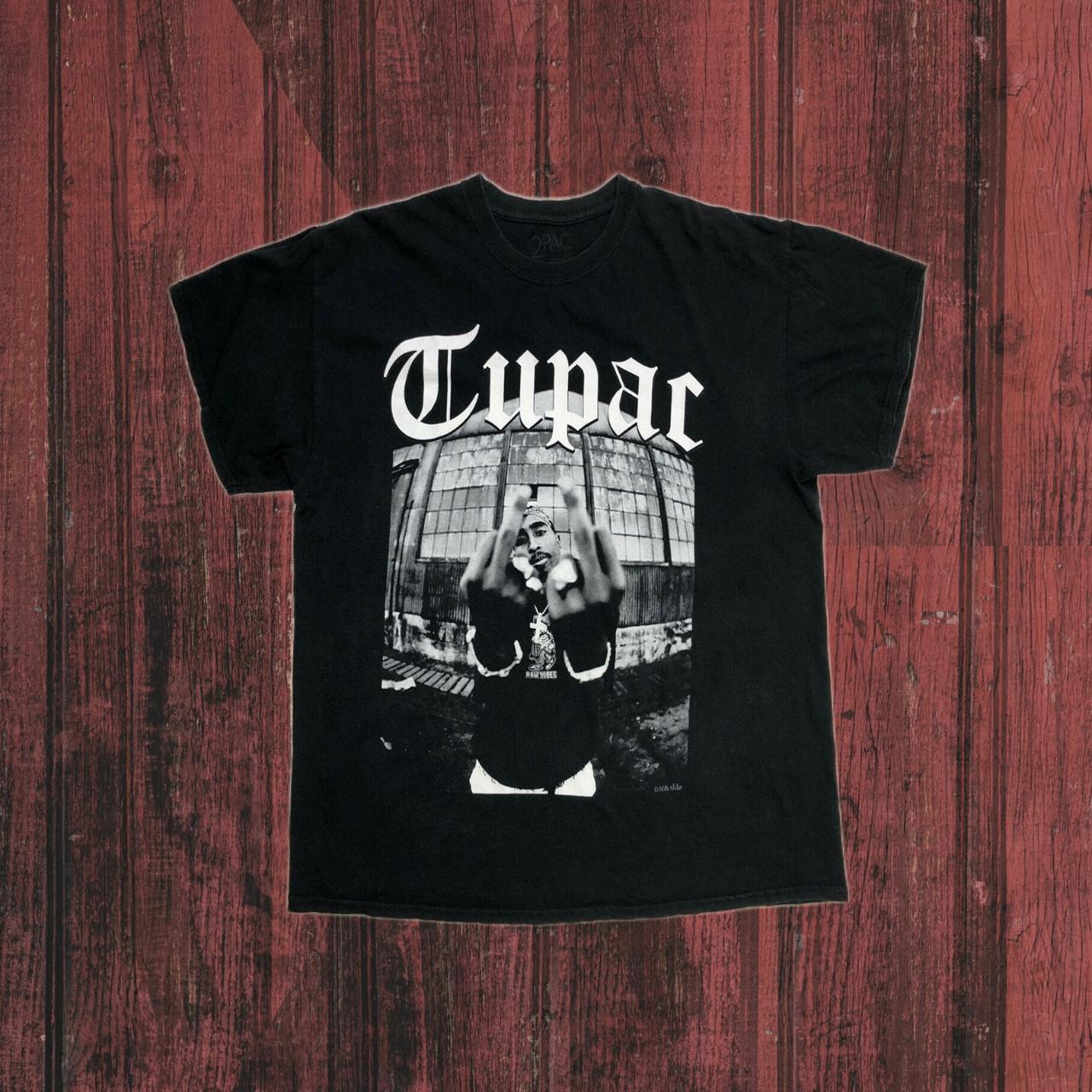 tupac middle finger shirt
