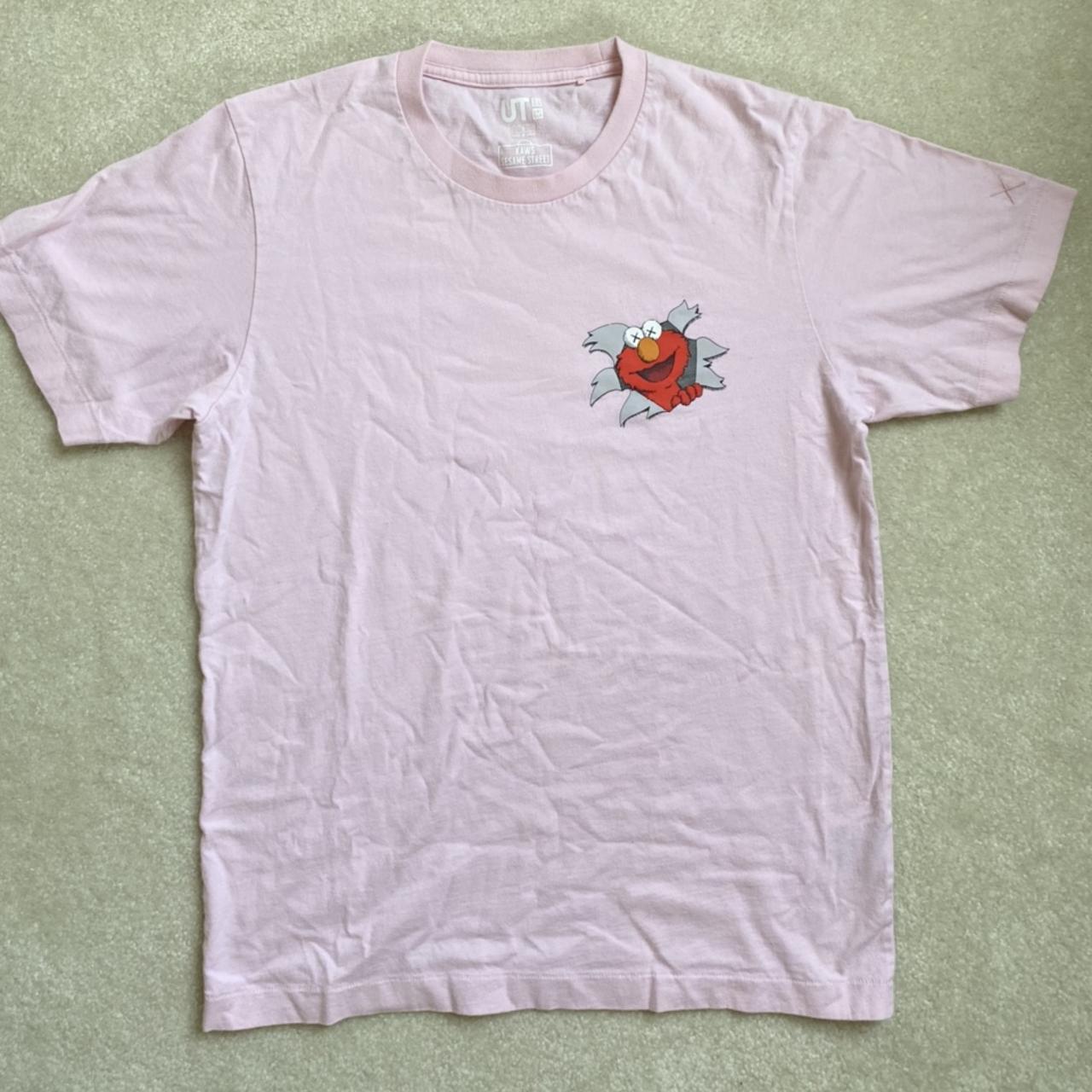 KAWS x Uniqlo x Sesame Street XX T-Shirt Size: S In - Depop