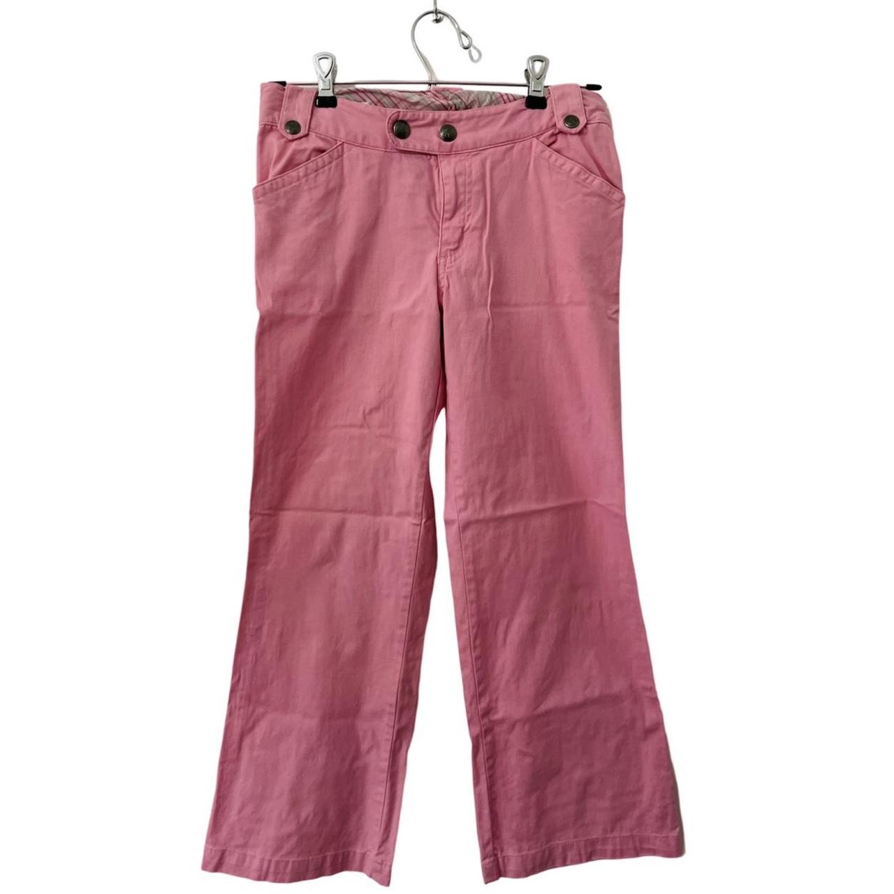 bubblegum pink capris with deep functional Depop