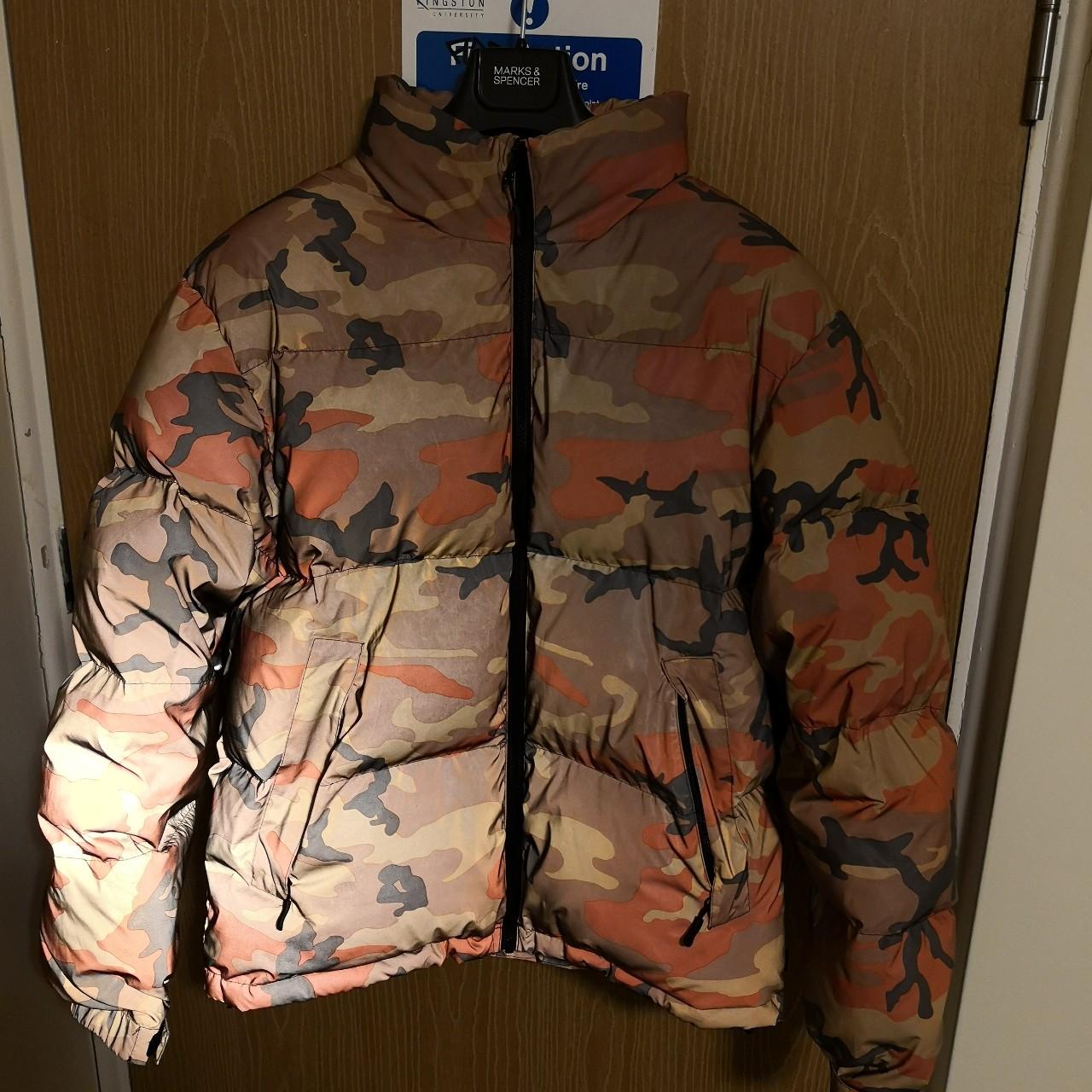 Supreme camo sale reflective jacket