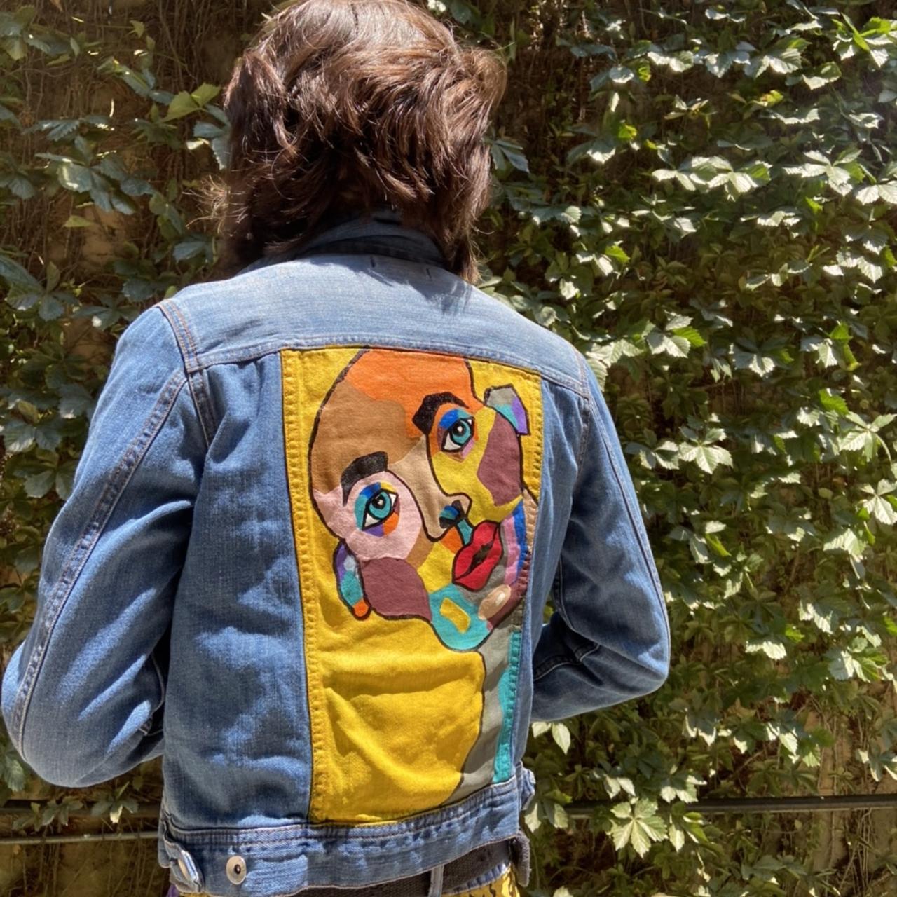 CUSTOM Painted Denim/jean Jacket Using ACRYLIC Paint, Commission, Gift -  Etsy