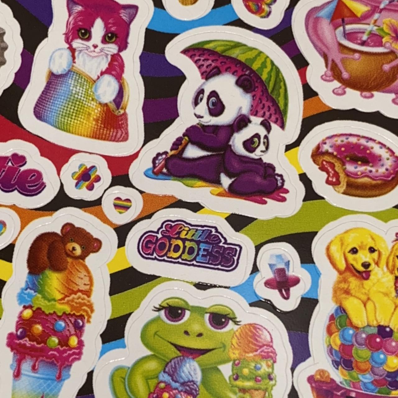 Lisa Frank Coloring Book and Sticker Pad - Depop