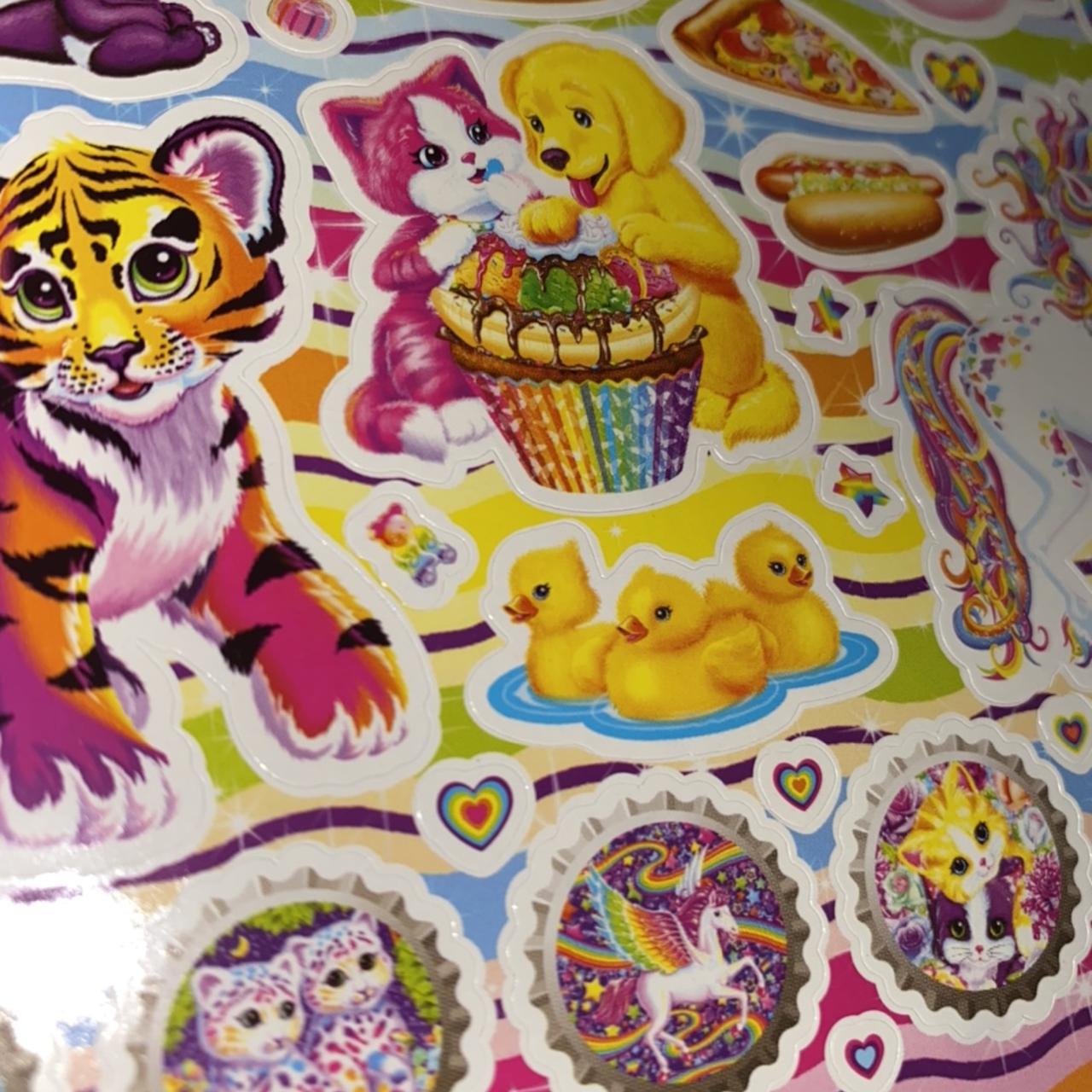 Lisa Frank Coloring Book and Sticker Pad - Depop