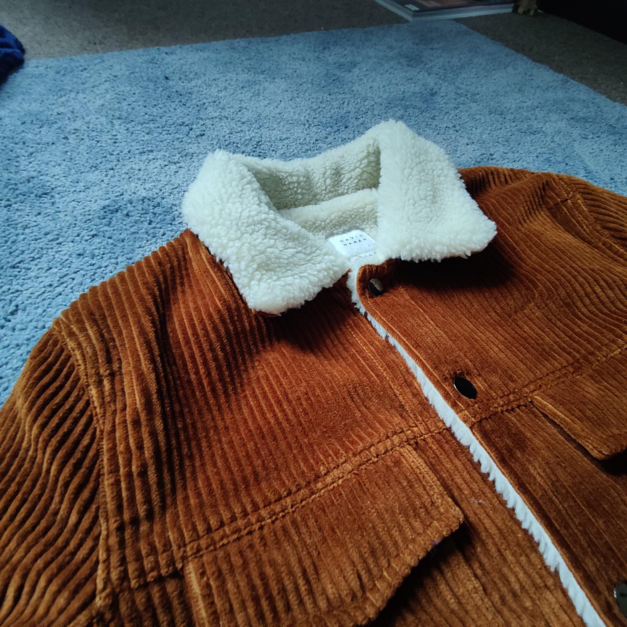 Sherpa Corduroy Jacket in Nutmeg/coper colour. Like... Depop