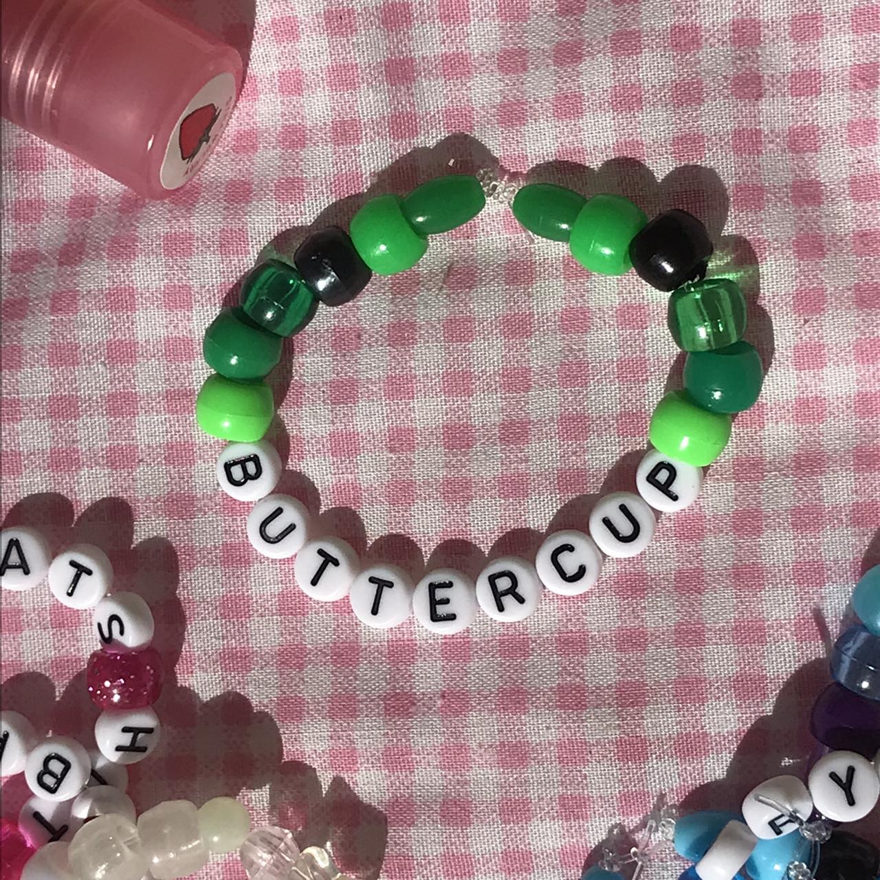 Kandi rave bracelets with words. Hand made, One of a - Depop