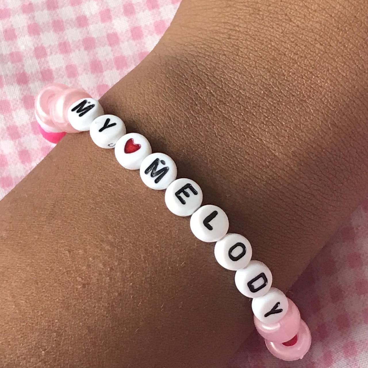 🌸 MY MELODY SANRIO BEADED KANDI BRACELET 🌸 , A very