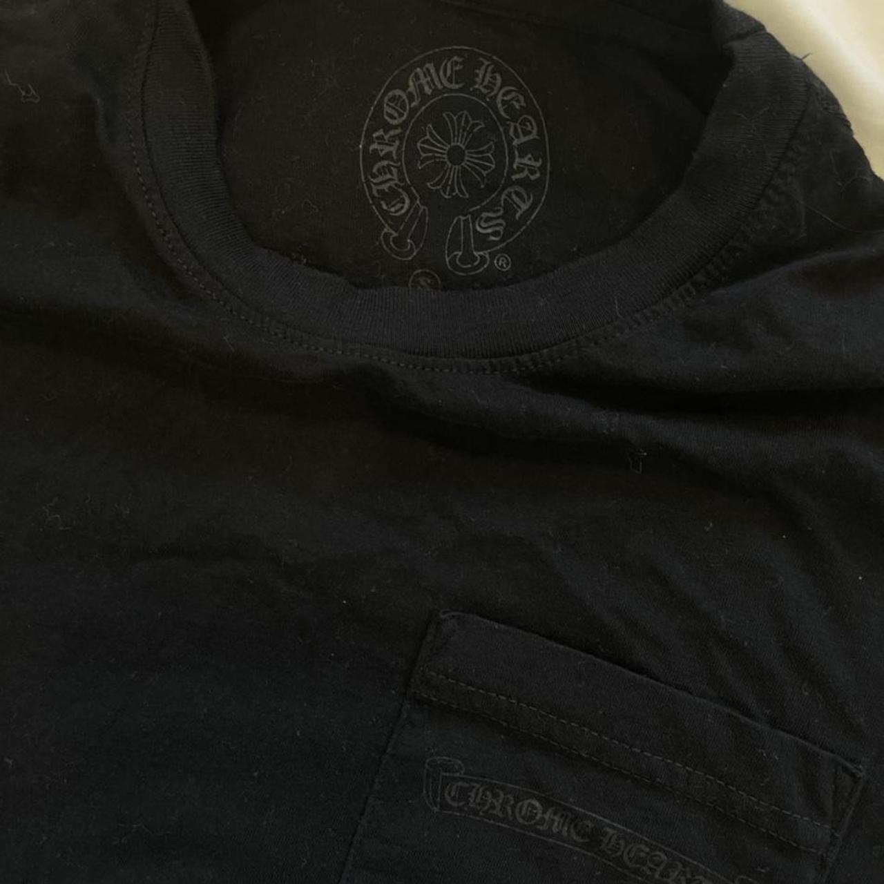 Chrome Hearts Women's Black and Orange T-shirt | Depop