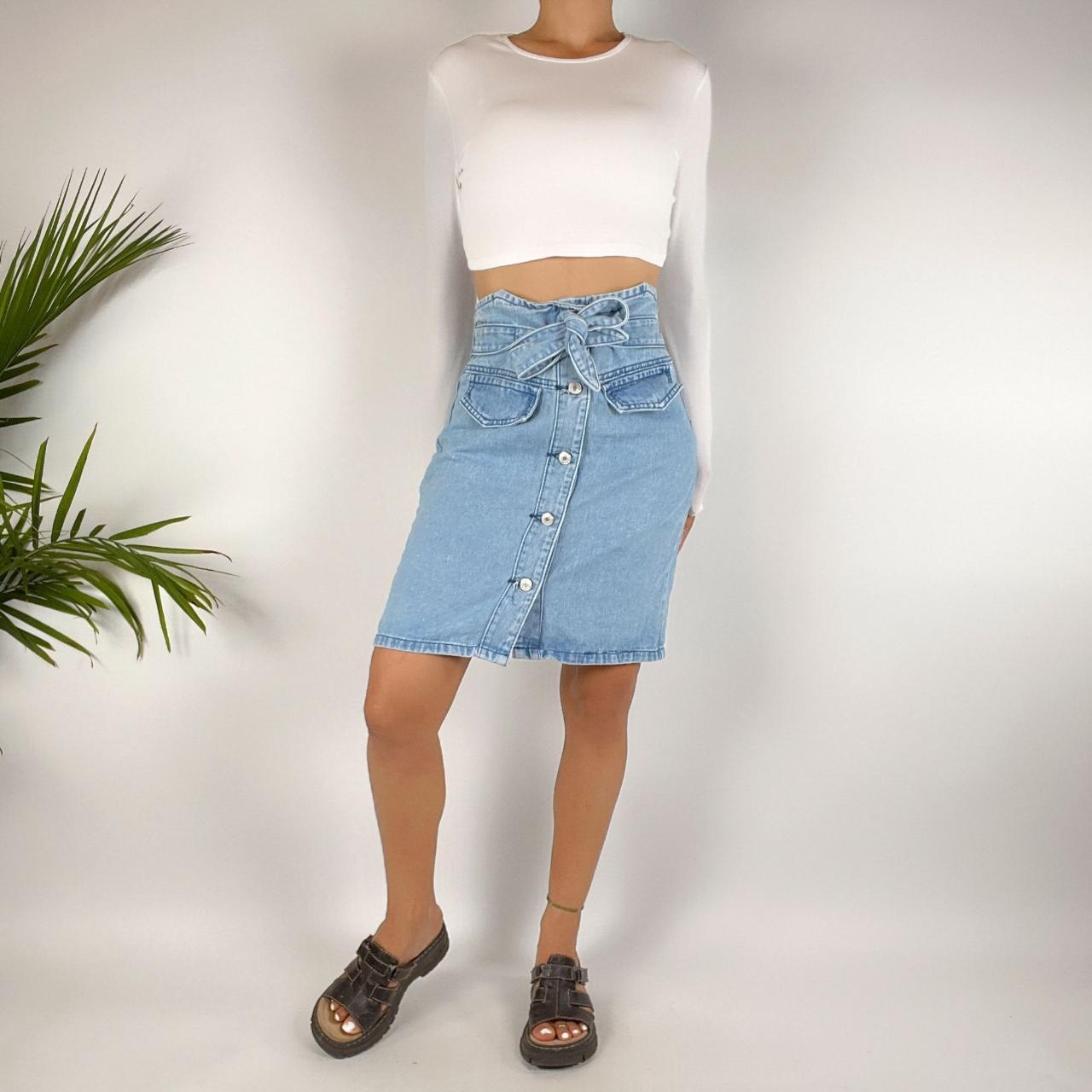 90s grunge hotsell jean skirt