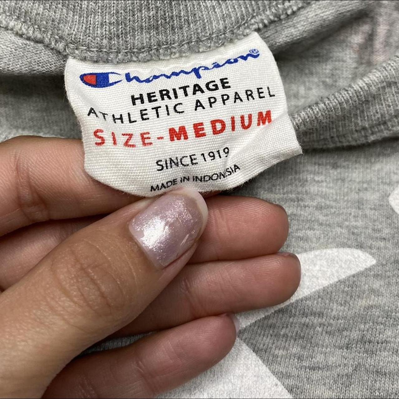 Champion Women's Red and Grey Crop-top (3)
