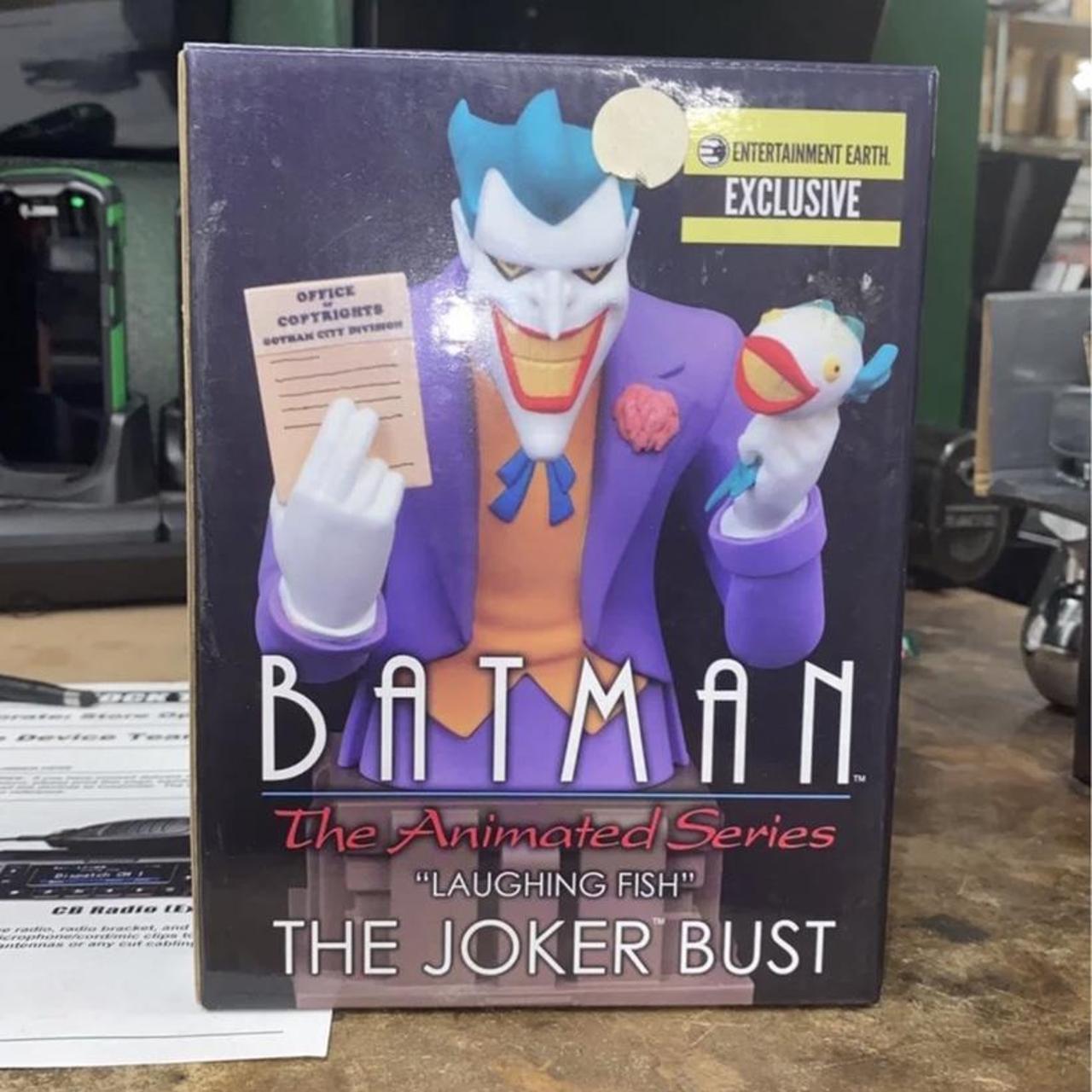 Batman Animated Series Joker Laughing Fish Poster