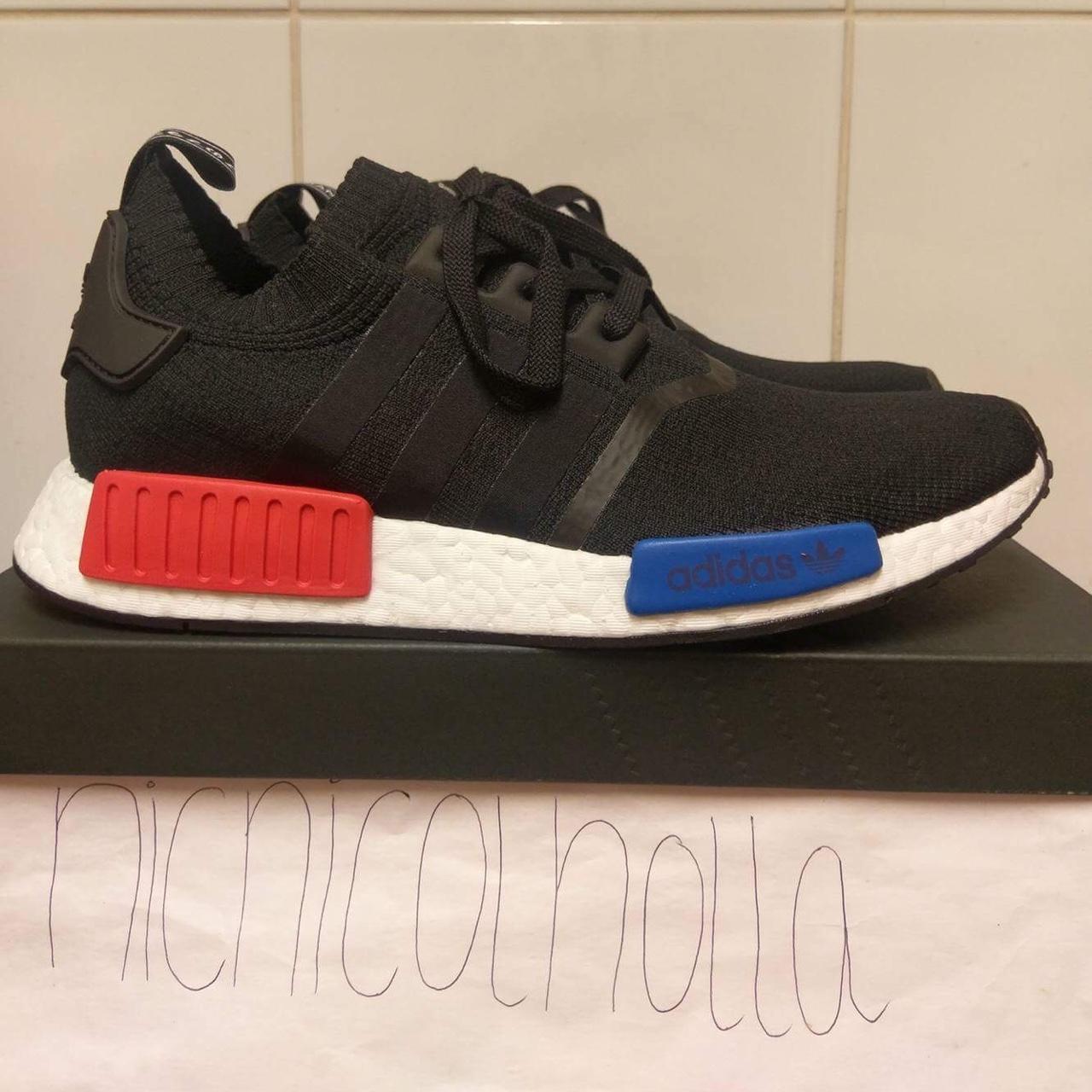 Adidas nmd r1 on sale pk black blue red