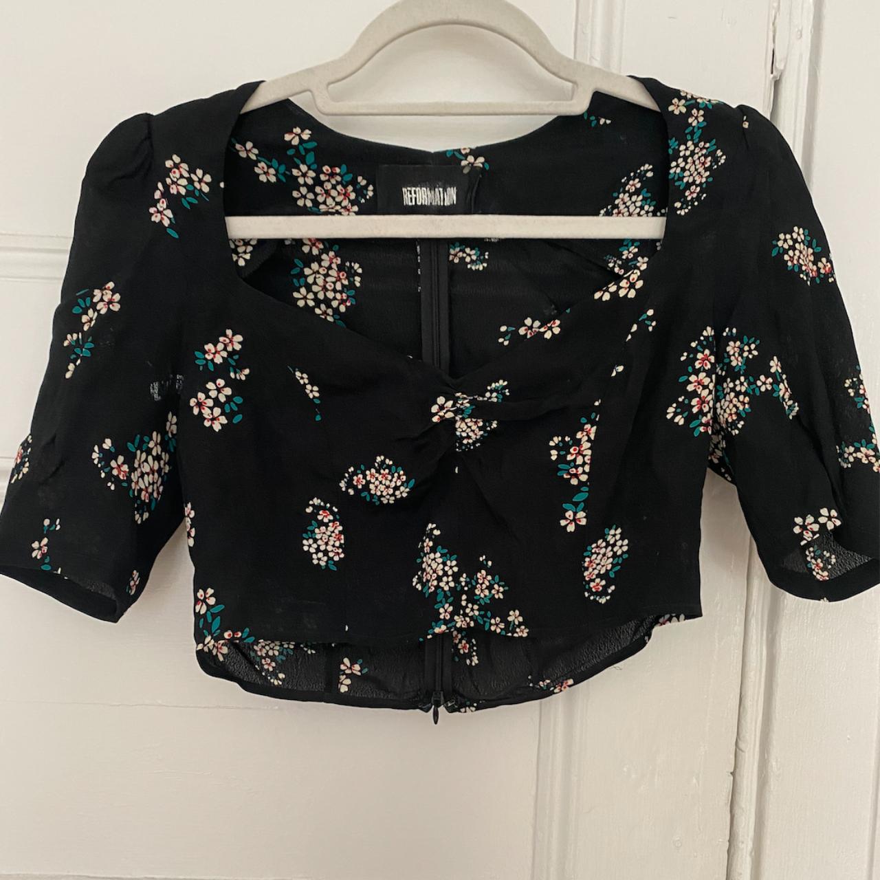 Reformation store Cropped Blouse