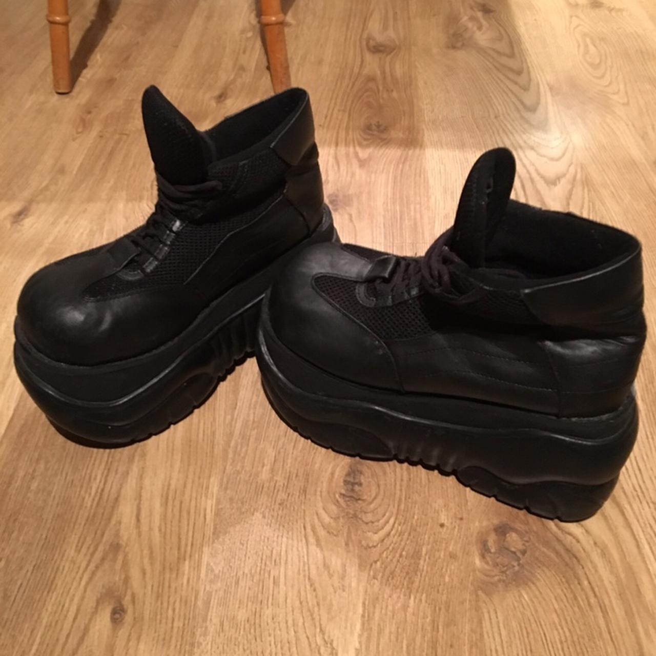 Demonia Boxer cyber goth platform trainers UK... - Depop