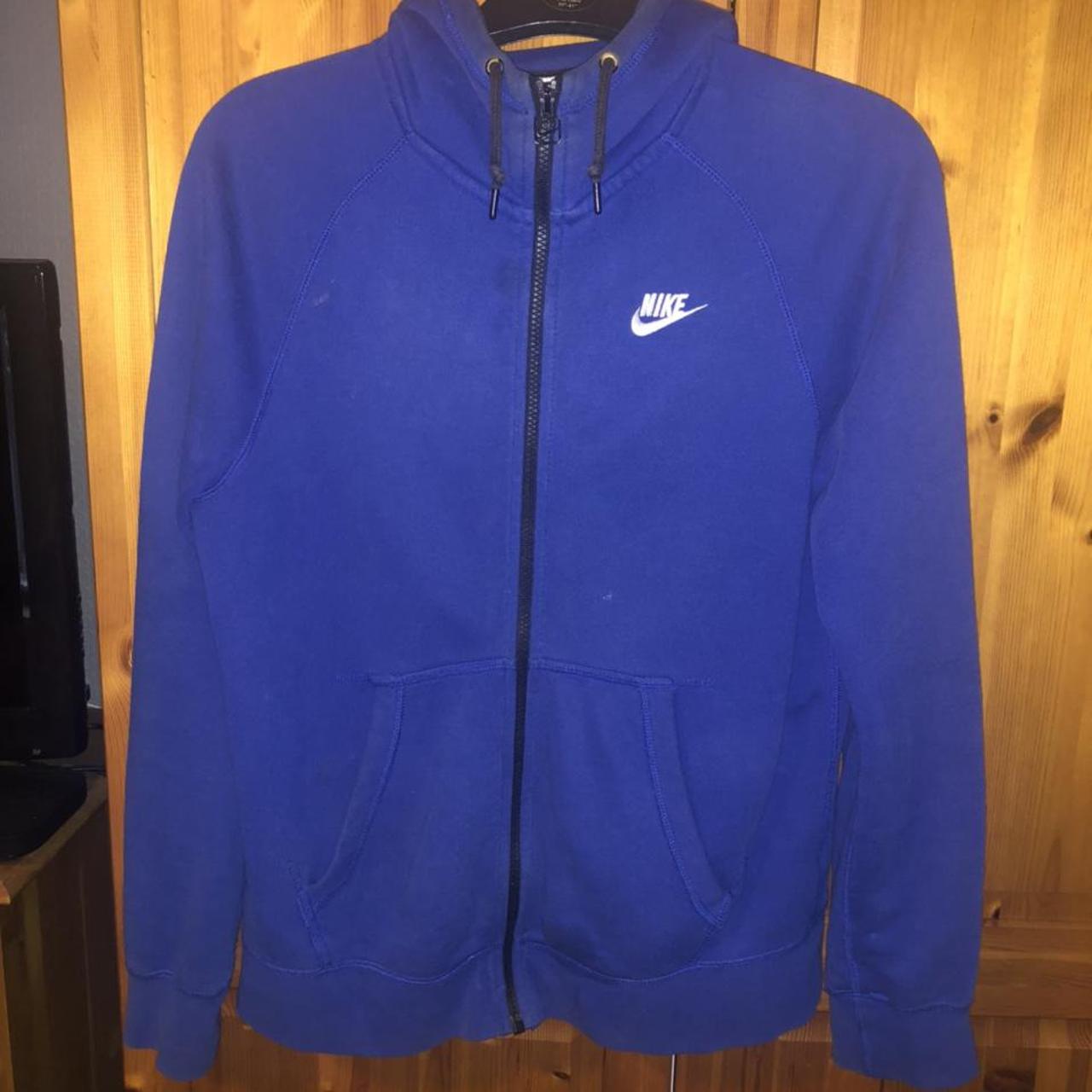 nike blue hoodie zip up