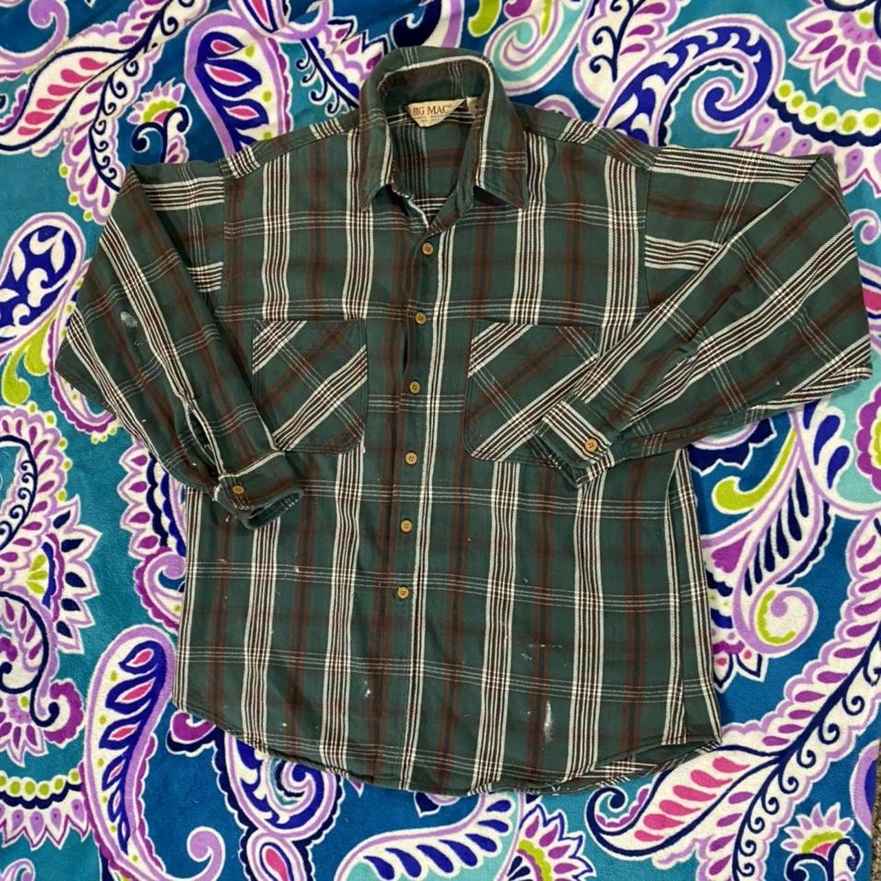 Product Image 1 - Vintage 70s Painters Flannel! This