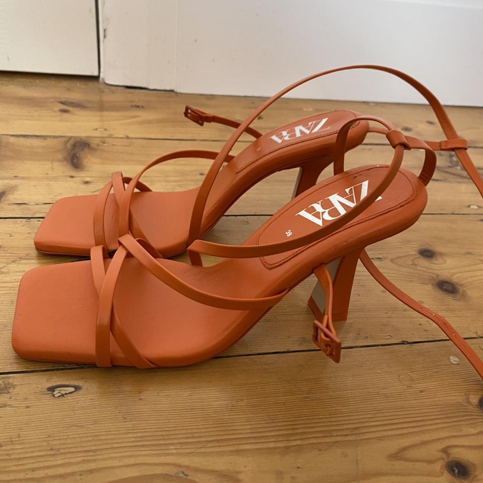 Zara clearance orange heels